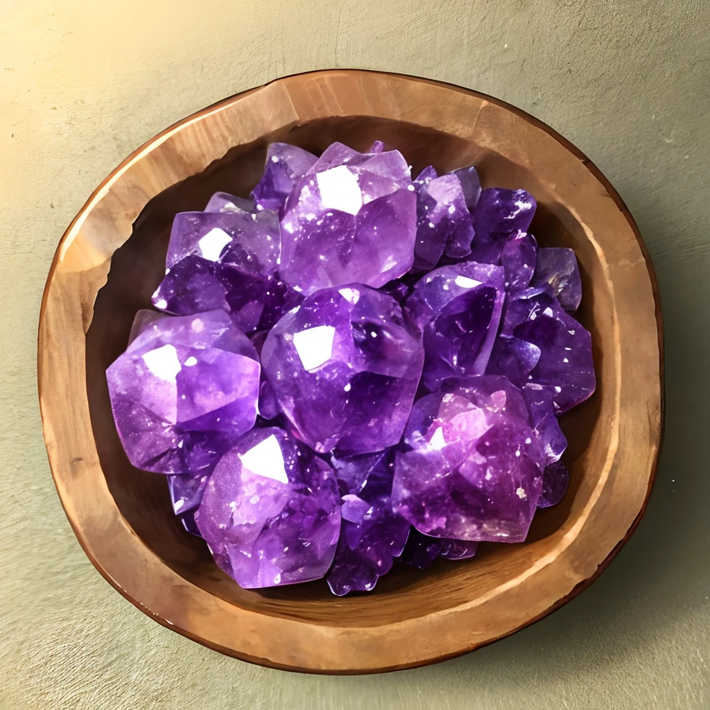amethyst, Amethyst Druse,  The Old House, Wooden Shelf, Stone with amethyst drusen on a shelf