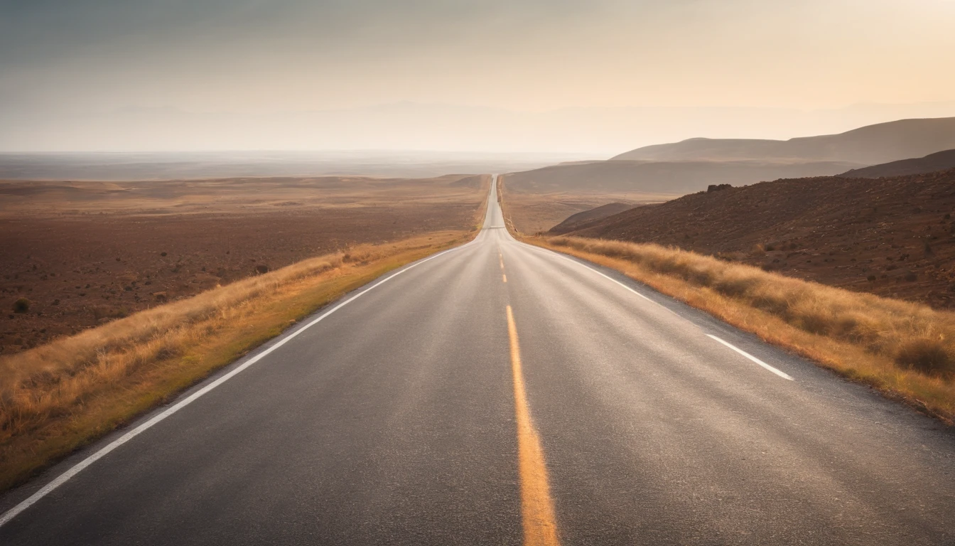 horizon,Straight straight road,no person,res