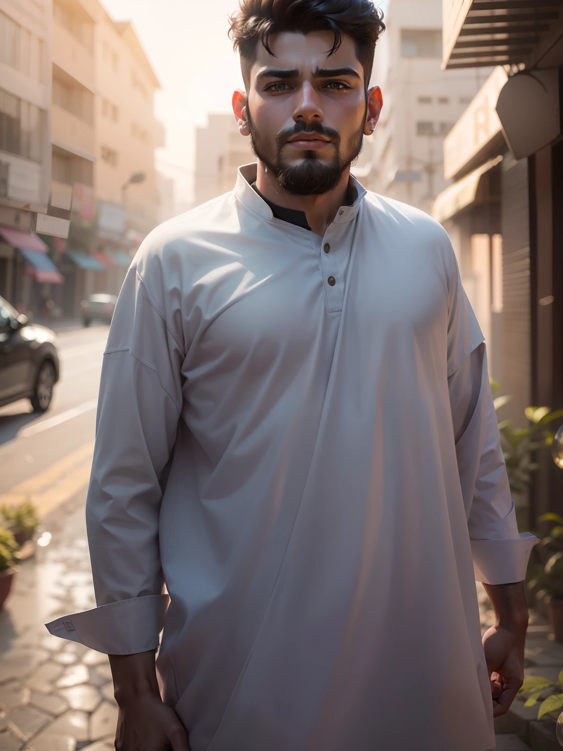 Change background cyber Pankh realistic face ultra real 8k boy