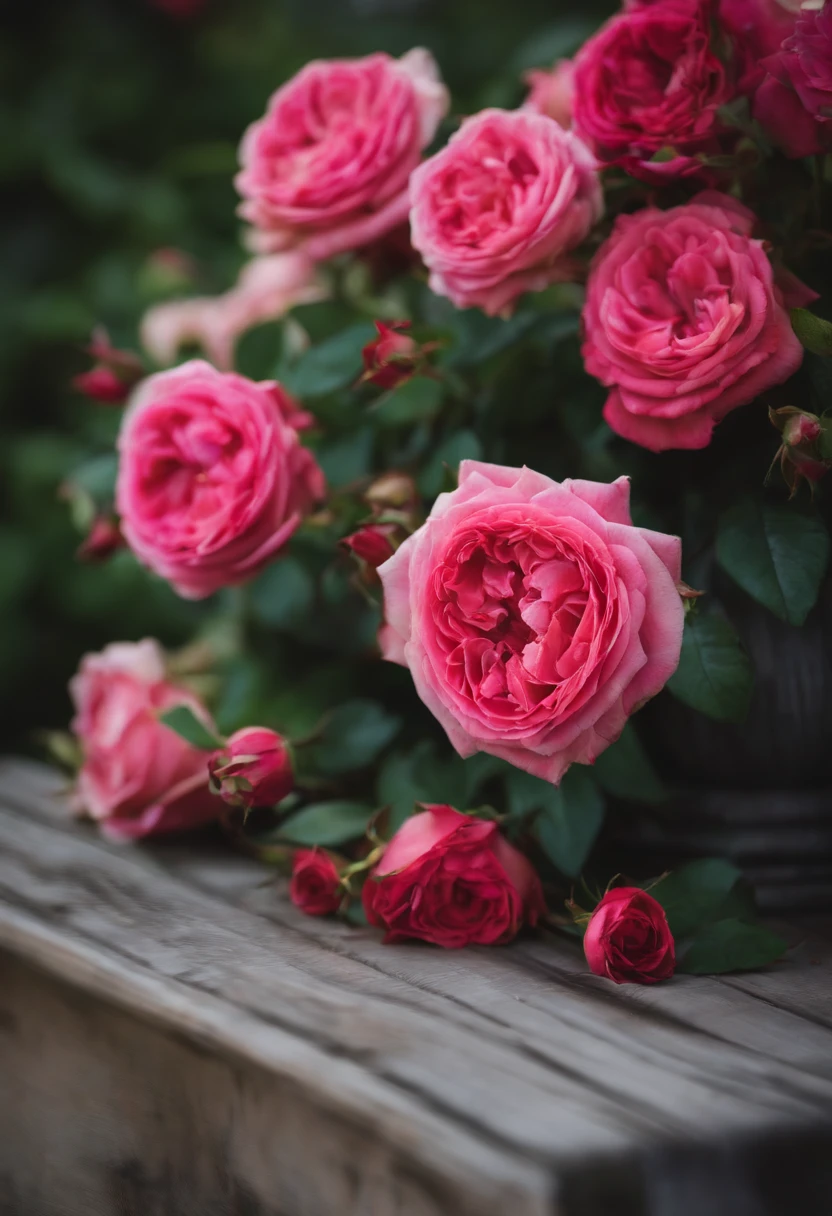 Withering roses