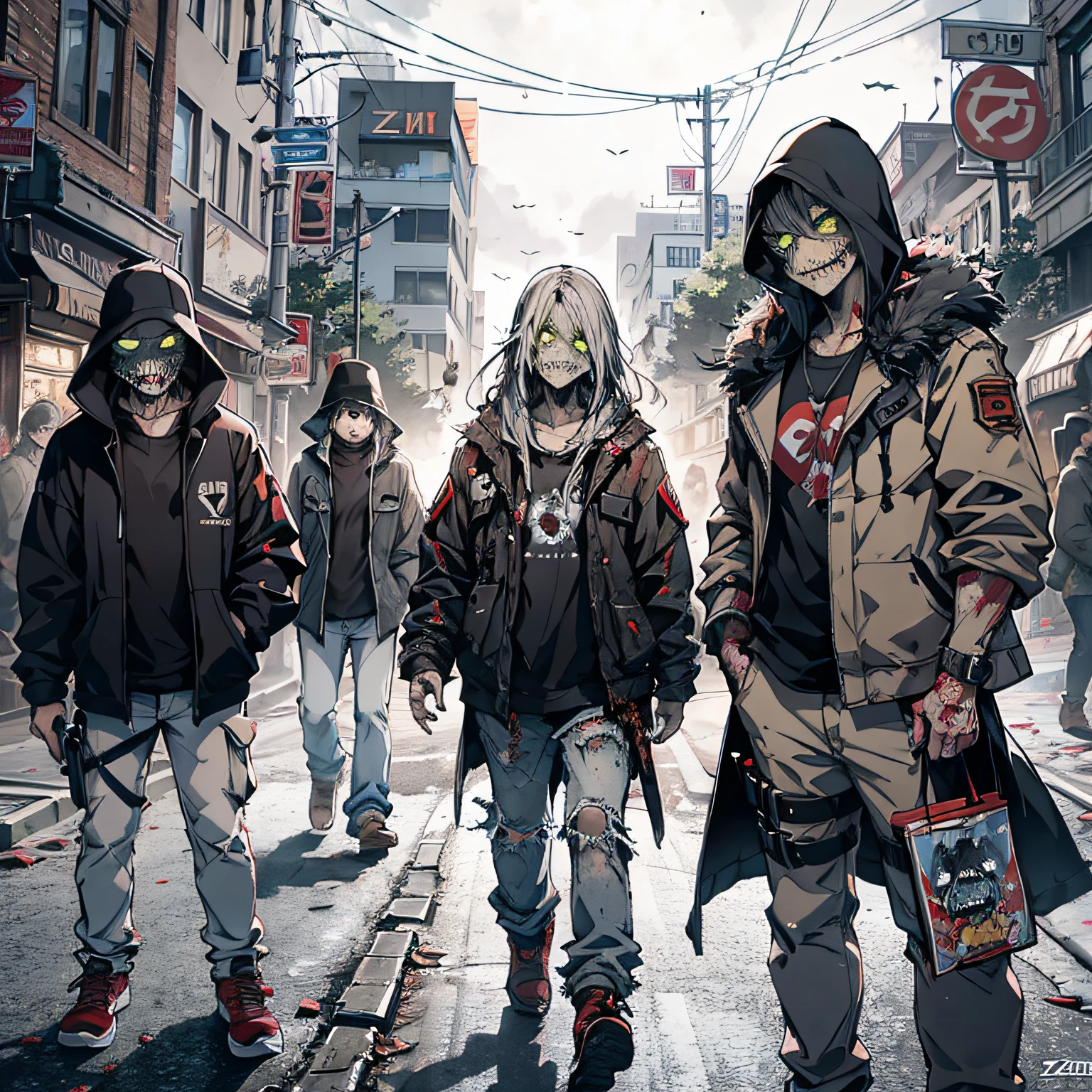 Zombie siege，zombie，Armageddon，Zombie apocalypse，Zombie outbreak，the street，disarray