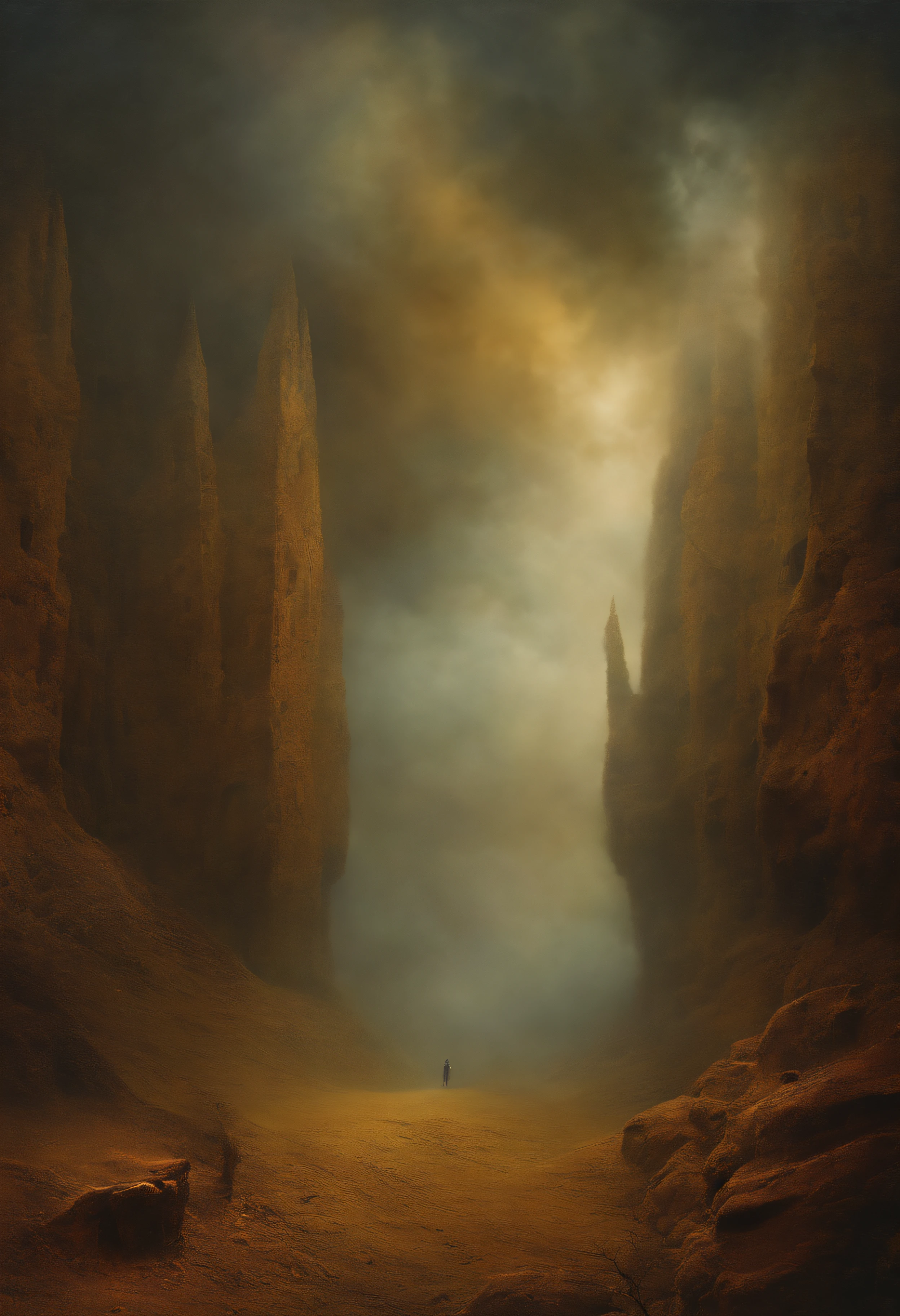 a museum in a perfect storm, striking colorful composition, disturbance into the matrix, high contrast, a hallucinating visual illusion, SILHOUETTES DANCING, old masters fine art look, Zdzislaw Beksinski collaboration with reinterpreted by Remedios Varo, chiaroscuro, homelike visionary dream brimming with viscose and dry, 8k