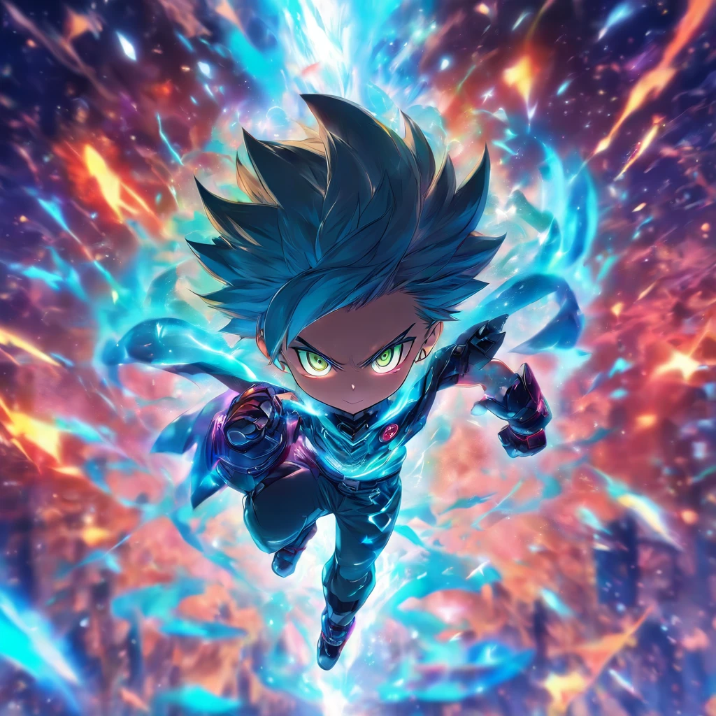 Chibi、illustratio、animesque、2D、planar、male child