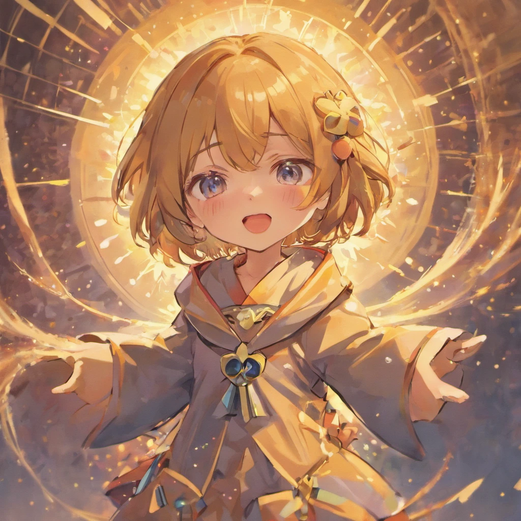 Chibi、illustratio、animesque、2D、planar、male