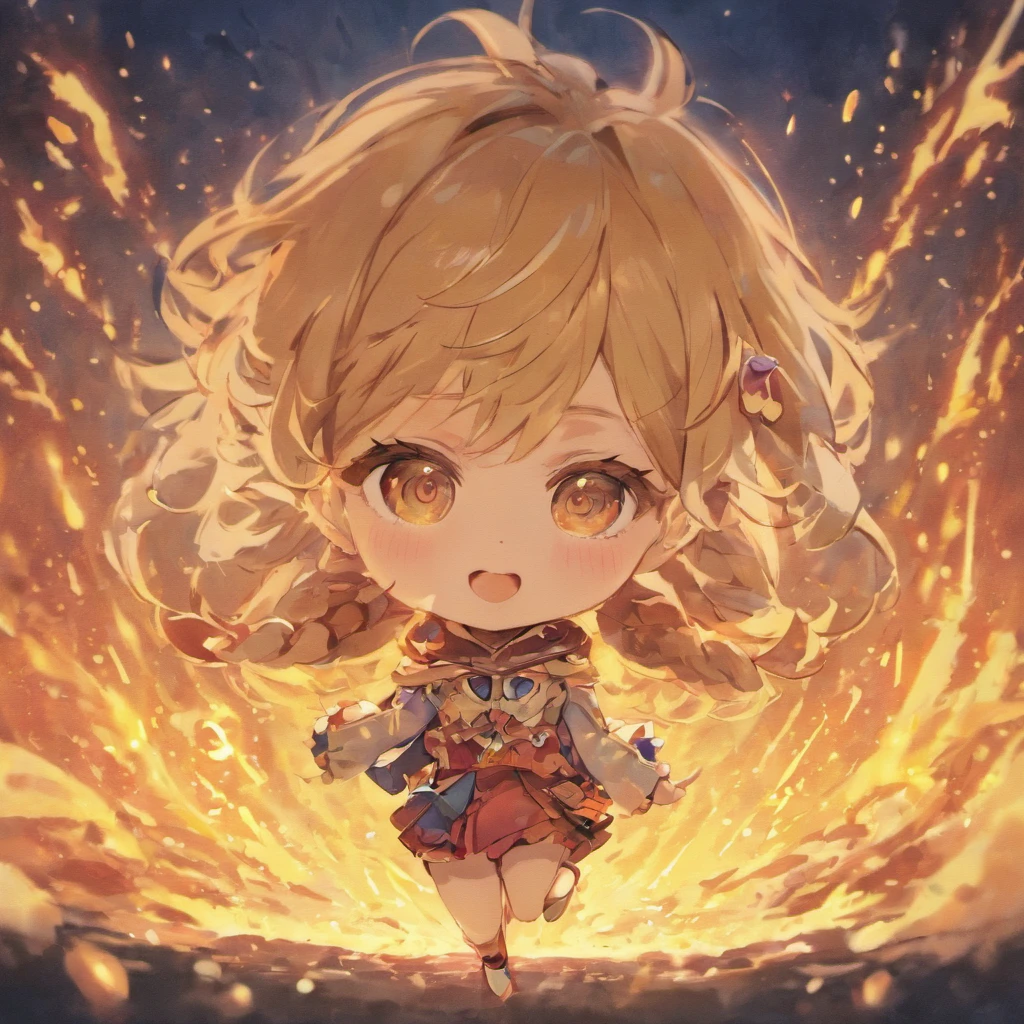 Chibi、illustratio、animesque、2D、planar、male child