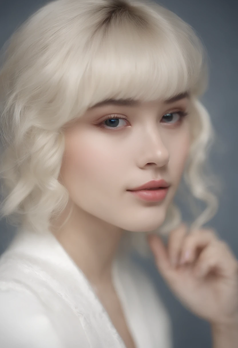 bust shot、sailor uniform、Student clothes、Beautiful girl with a perfect beautiful face、Glossy white leather with shiny firmness、bangs between the eyes、Super Long And Straight Shiny Beautiful Platinum Blonde、super long straight hair、eye liner、sexy and beautiful 17 years old、Large eyes with a clear and beautiful blue color、Beautiful and bright girl