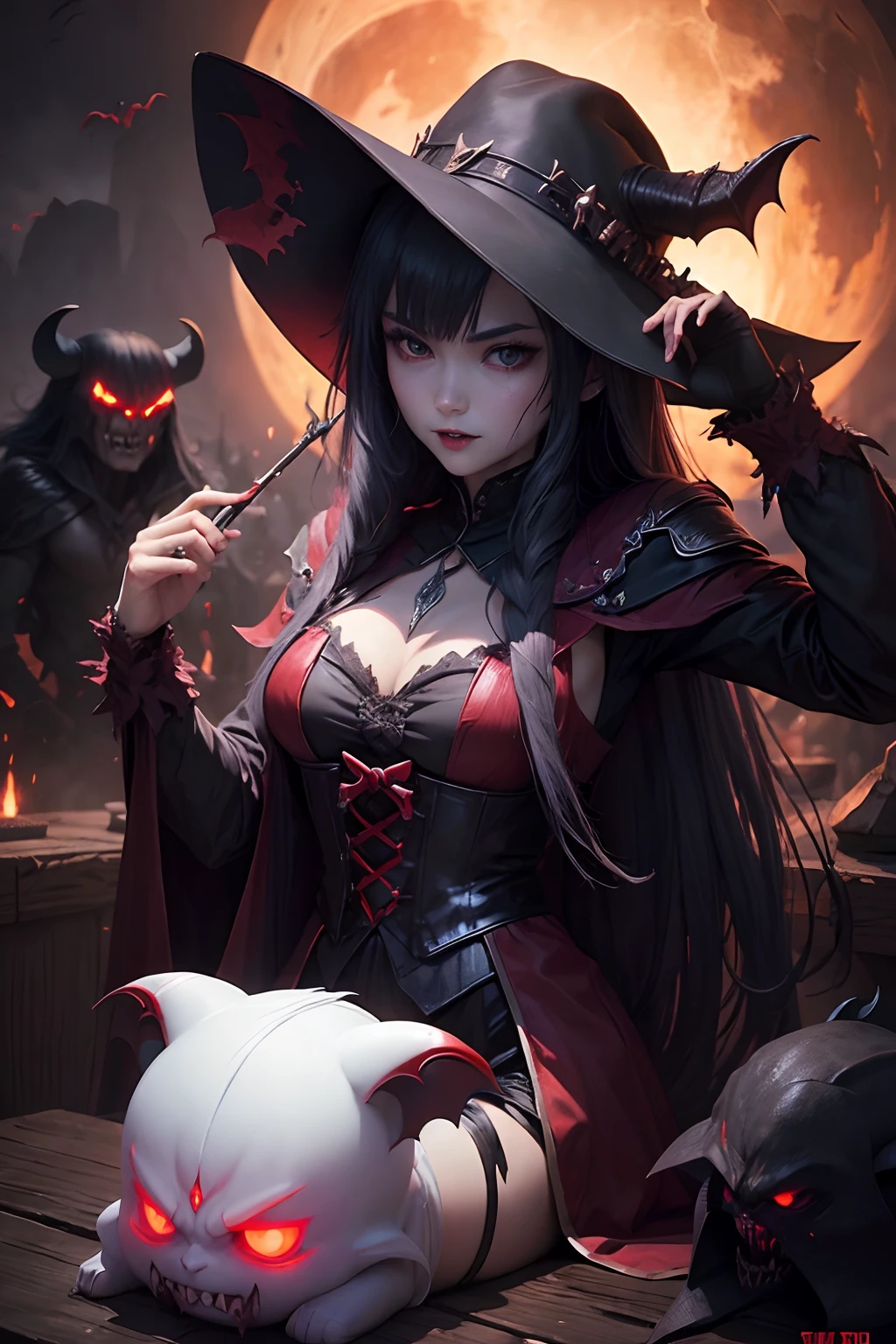 ((vampire、demon realm)).Warrior of Darkness、ghost、tusk