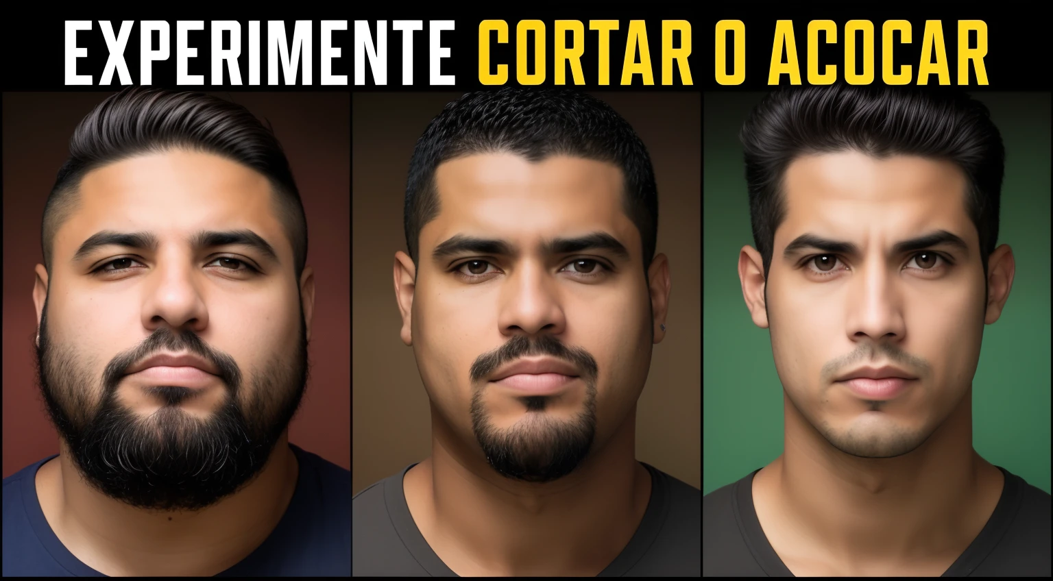 Three men with different facial expressions in a row, but the same man Direction: Cesar Faini, rostos ultra realistas precisos, Directed by: Jozé Ciuha, texturas de pele precisas, Directed by: Roberto Combas, Marcas coerentes, by Antonio Parreiras, com rosto preciso, rostos fotorrealistas, rostos bonitos e realistas, deviantar, Ronaldo Luis Nazario de Lima