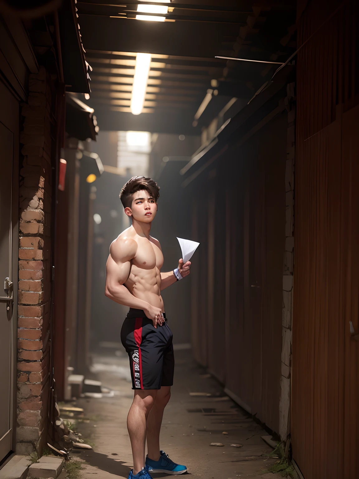Change muscular body  boy