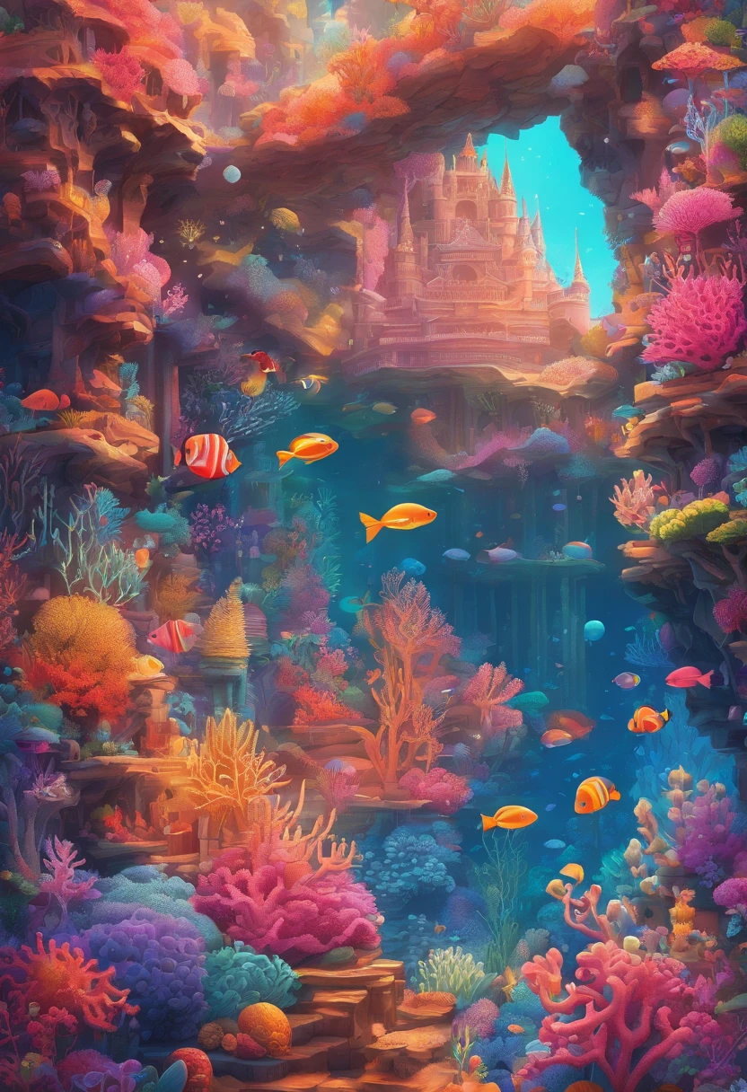 fantasy art [[undersea art 1.6]] (masterpiece:1.5), highly detailed, best quality, highres, [undersea] castle underwater(1.6 best details, fantasy art, Masterpiece, best quality) [[undersea scene]] sea dragon swimming underwatter (1.5, fantasy art, Masterpiece, best deatails best quality), an undersea setting background, fantasy sea, underwater light, [[natural sea life elements]], sun rays,  dynamic atmosphere, soft light, dynamic light, high details, best quality, 8k, [ultra detailed], masterpiece, best quality, (extremely detailed), dynamic angle
