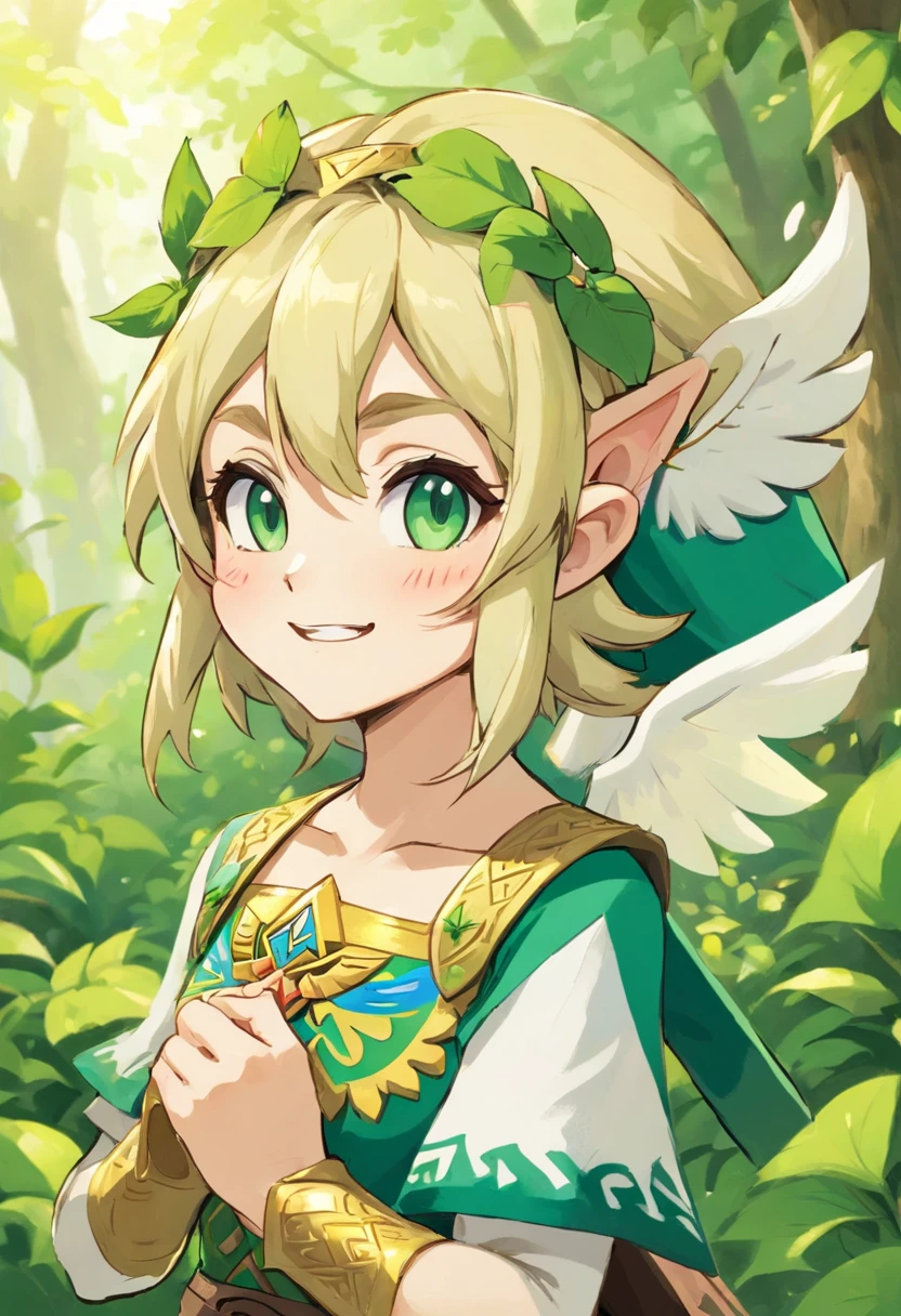 IP image,Tooth contours,Leaves on the head,The body is white,Large plate teeth are exposed,adolable,Moe Moe,Hilariously