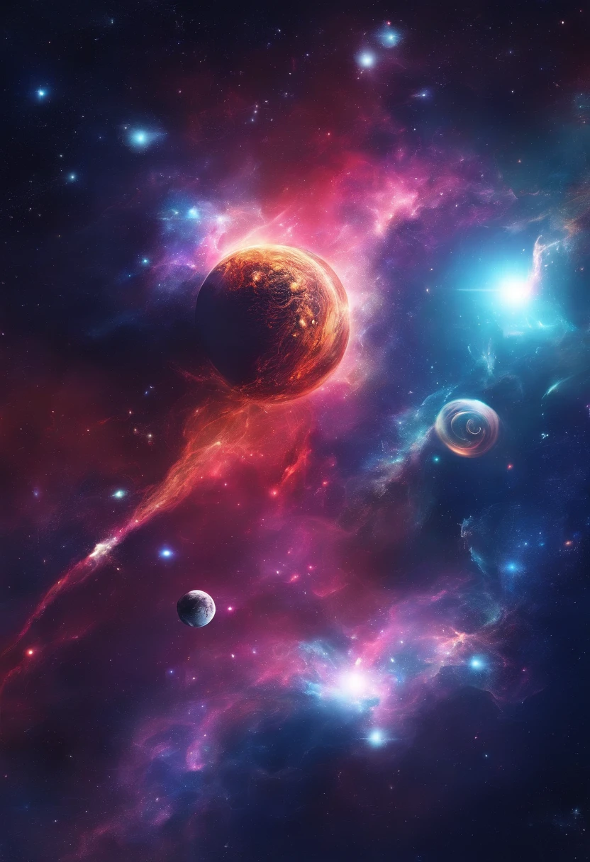 space,suns,South Heavenly Gate Project,The Great Wall of Steel,Stellar-class spacecraft,Look at the Sun from Pluto's orbit,The zodiac plane of the solar system,Hyunnu fighter,Chinese painting style,Patriotic feelings