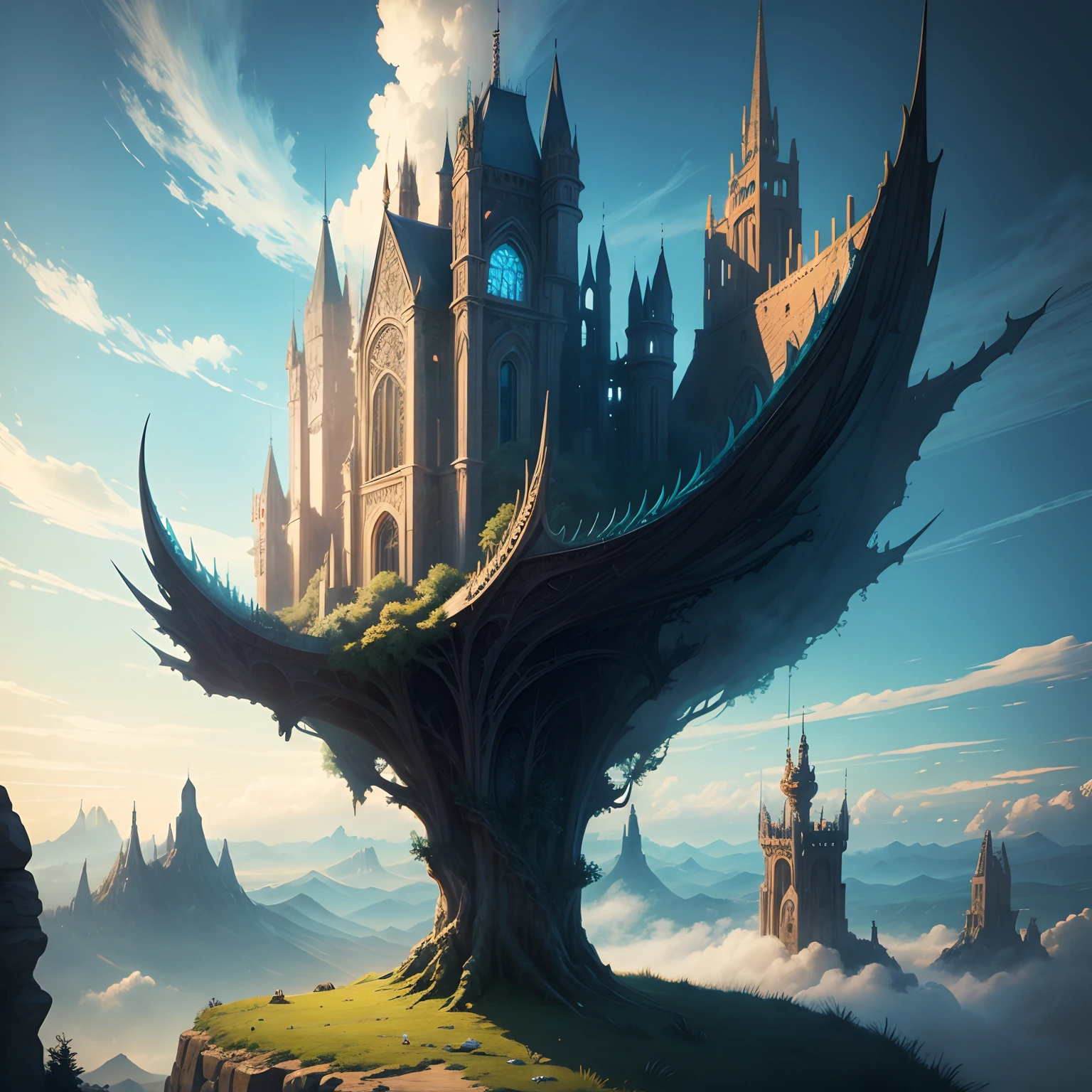 Background, fantasy, Fantastic, fantasy, sky, Don't draw people