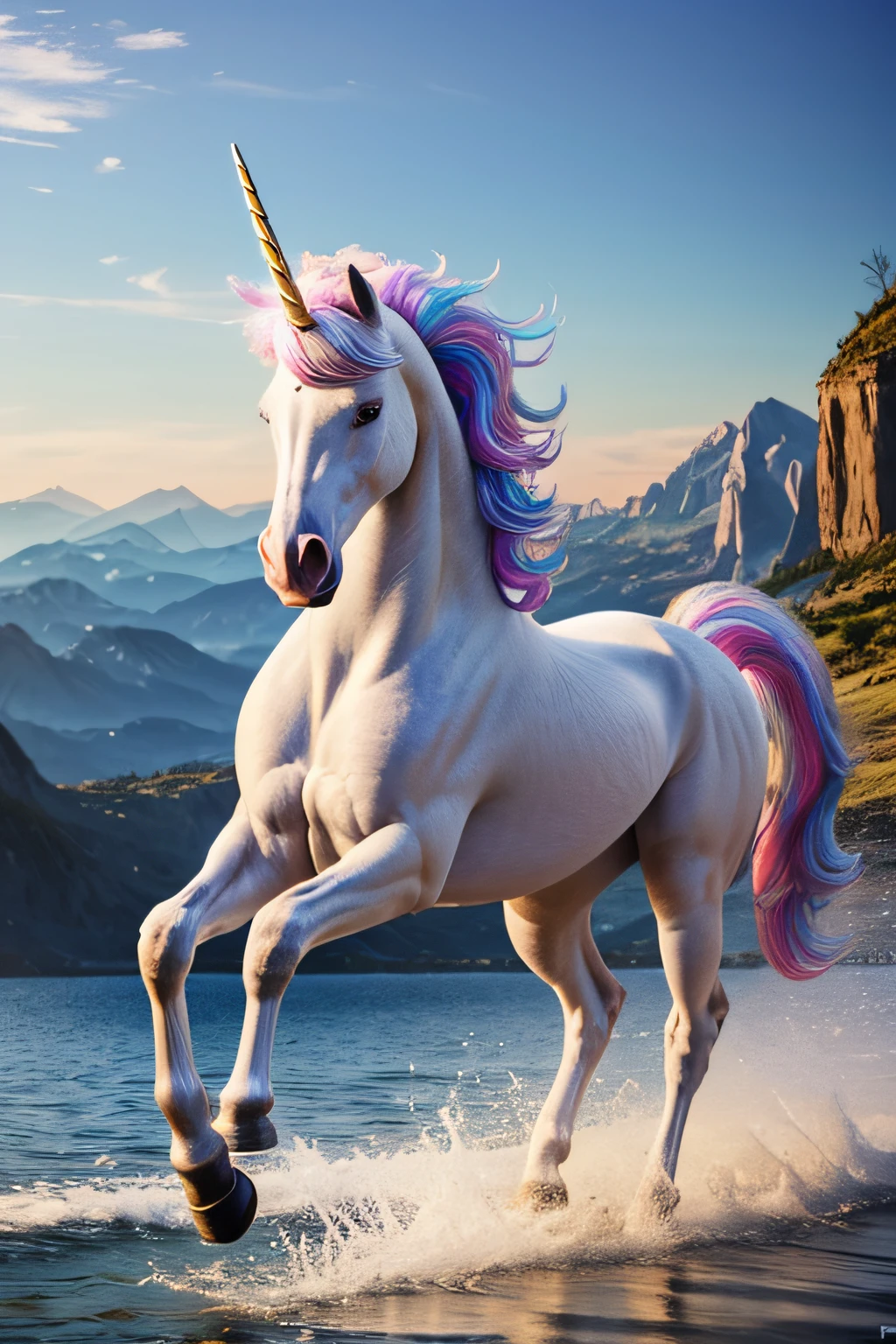 unicorn, masterpiece, 8k, ultra sharp, highly detail, highly realistic