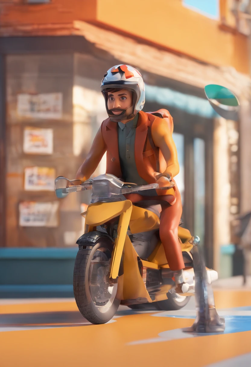 just like the above create one for a male delivery rider