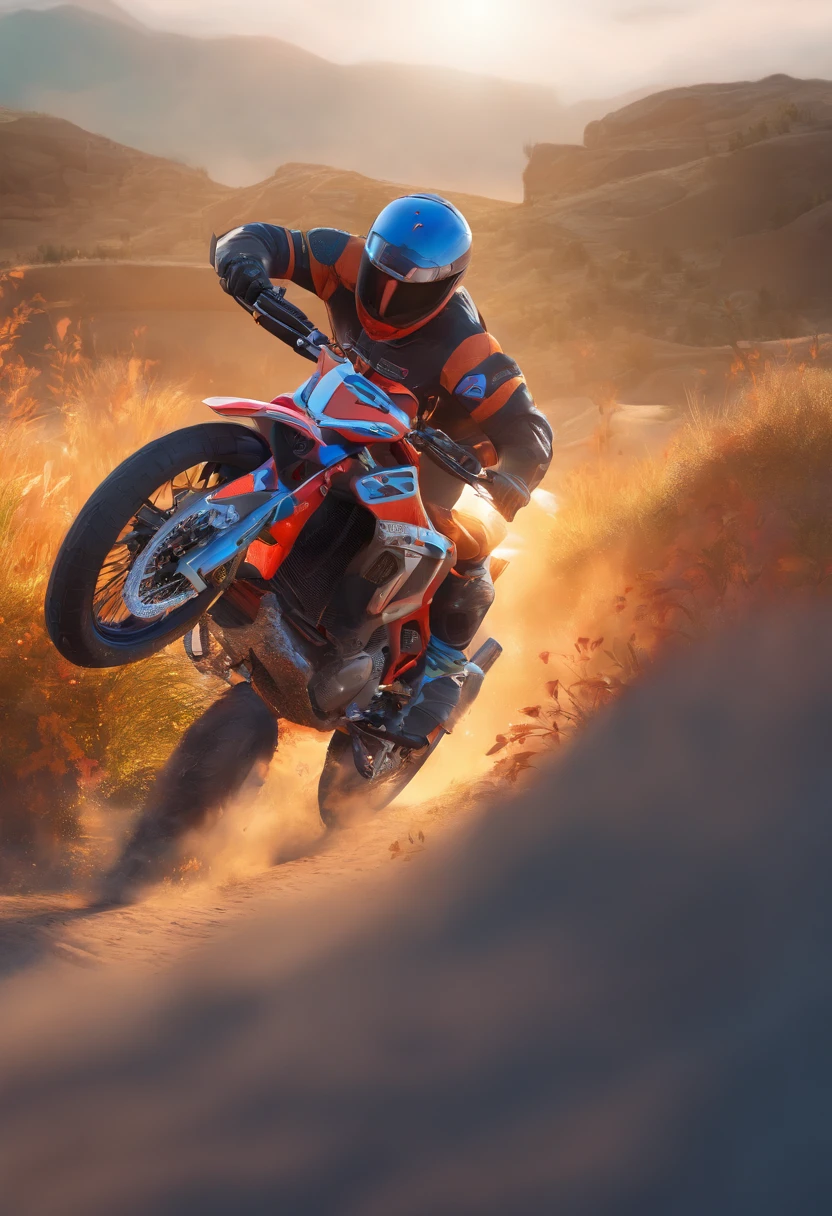 the same one above but just the rider without his bike