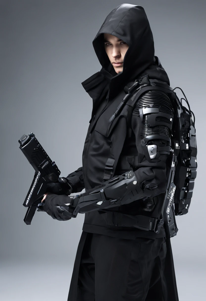 SHINHAIT, SINGLE BRAID, SIDE BRAID
GREY EYES
CLOAK, ROBE, BROWN SHIRT, VAMBRACES, BLACK GLOVES, BELT
HOOD UP
HOOD DOWN
