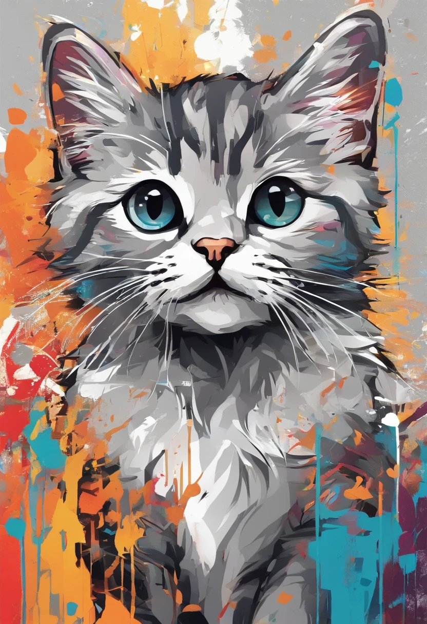 (a gray kitten:1.1,cute:1.1,triangular face:1.1,whiskers:white,white background:1.1)+(illustration,realistic:1.37,sharp focus:1.1,ultra-detailed,highres,professional,vivid colors:1.1)+(soft fur:1.1,playful expression,curious eyes,adorable:1.1)+(soft lighting,warm tones:1.1)