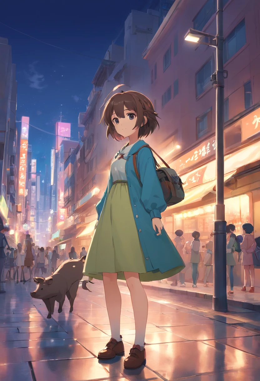 Transport wild boar in a group in the middle of the city、(((big breastshigh resolution、4K、8K images、Hold your head and worry,regrettable,Pop Mart Blind Box IP、100Close up portrait of cute knight doll of a person、Young One Angel Style、Wear longer, Dress fluently、Lop style、Poseline doll、Little people々々々々々々々々々々々々々々々々々々々々々々々々々々々々々々々々々。Little people々々々々々々々々々々々々々々々々々々々々々々々々々々々々々々々々々、unreal enginee 5、Light 3D/C4D production: 8K HD quality/illuminating/Ultra-fine lens description 1.5、flawless、Chibi Background/Cinematic。