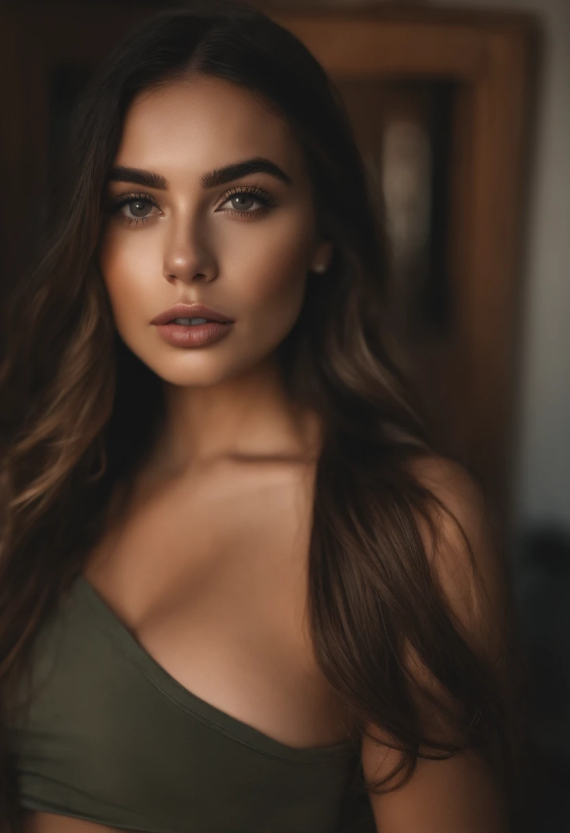 Oman with tank top and matching panties, Chica sexy con ojos azules, Retrato Sophie Mudd, Retrato de Corinna Kopf, cabello rubio y ojos grandes, selfie de una mujer joven, Maquillaje OHNE, Maquillaje natural, looks directly at camera, Cara con Artgram, dezentes Maquillaje, Gran foto de cuerpo entero, in the room, senos grandes, rubio, latin