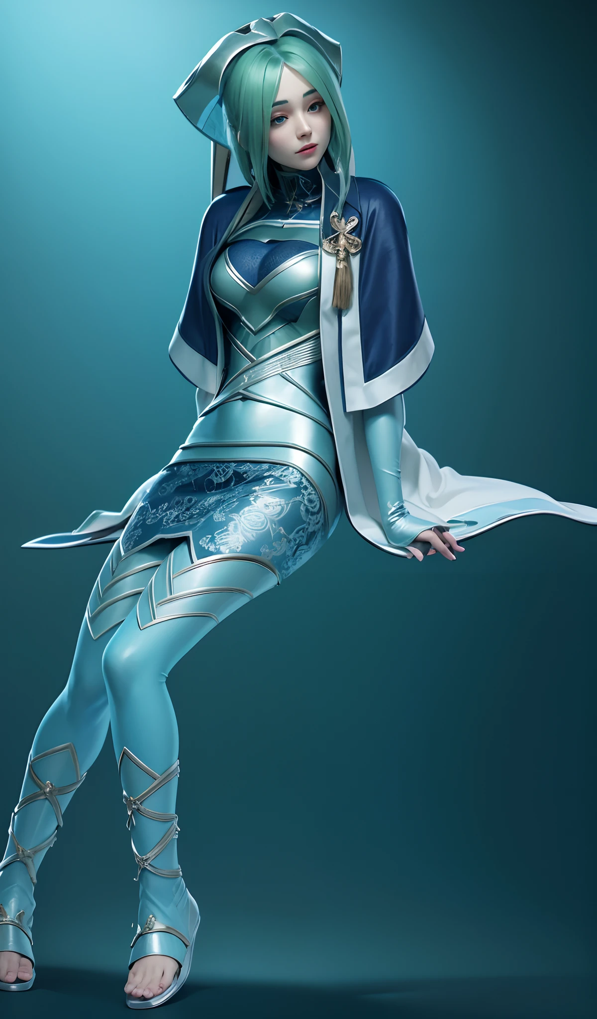 ((Masterpiece, Highest quality)), Detailed face, CharacterDesignSheet, full bodyesbian, Full of details, Multiple poses and expressions, Highly detailed, Depth, Many parts,Beautiful paladin girl,Holding a shield,Extremely beautiful,High Balance, Natural light, Lace,lacepantyhose,starrysky,Green hair,hentail realism, shadowing,character sheets, reference sheet, Standing painting, 8K, Super detail, 1080p, Women's HD,Slim,femele, 16k, A high resolution, Best quality, High quality, Anatomically correct, Masterpiece, ccurate, hyper HD,As graceful as a swan,unreal-engine, Ghibli-like colors, anime big breast, Standing painting, angle of view,Yarn skirt,ssee-through
