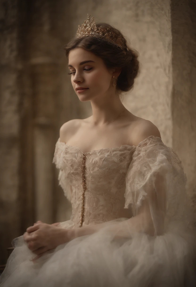 À la Fed image of a girl in a white lace dress and Leonardo da Vinci notes background, stunning young ethereal figure, portrait of a magical girl, portrait of a young witch girl, girl in steampunk clothes, musician girl in lace clothes, Natalia Dyer, Daphne Keen, portrait of a young witch, a girl with magical powers, inspired by Irakli Nadar, Inspired by William Mustoster Lockhart, top quality, detail, detail, masterpiece, high image quality