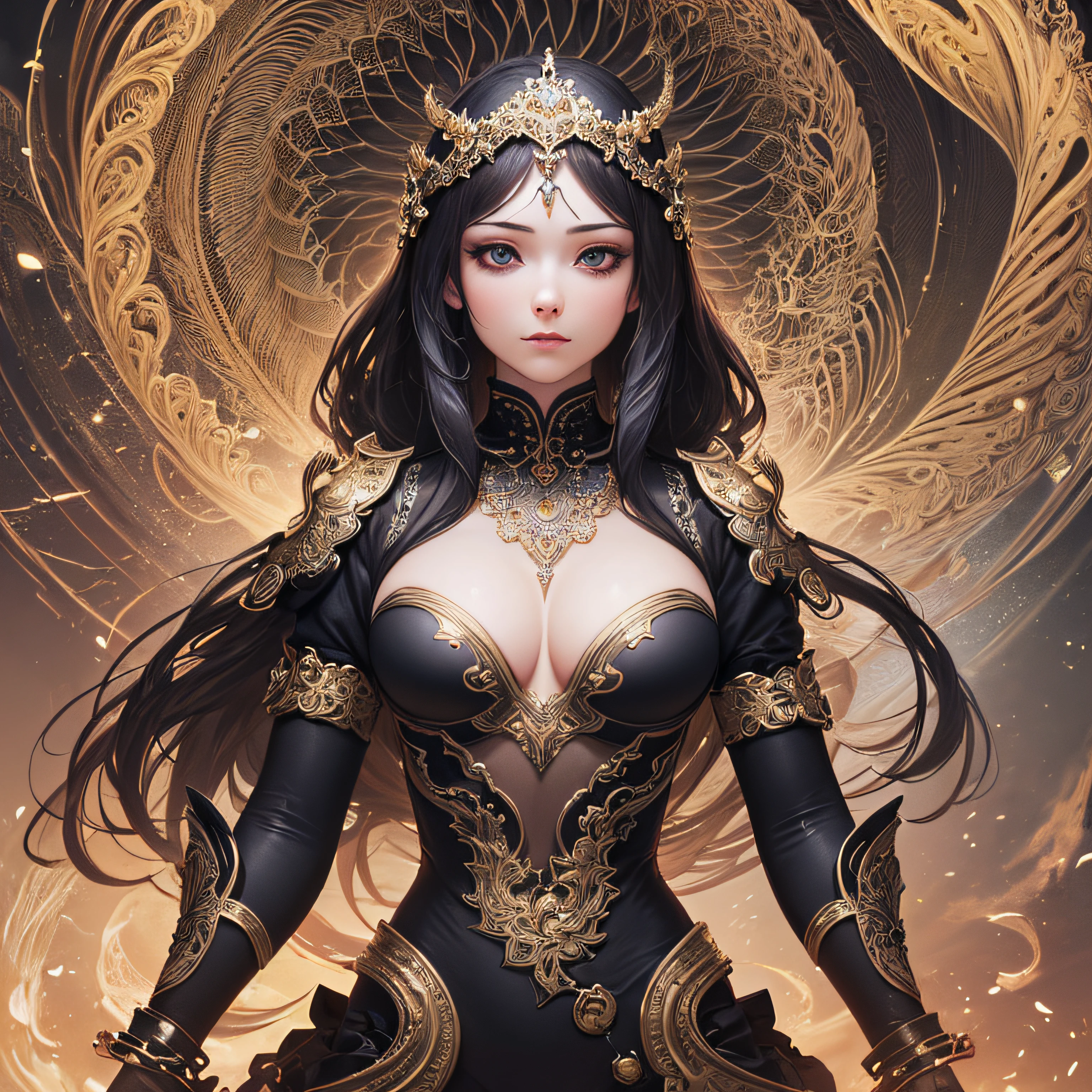 (masterpiece, top quality, best quality, official art, beautiful and aesthetic:1.2), (1girl:1.3), extreme detailed,(fractal art:1.3),colorful,highest detailed