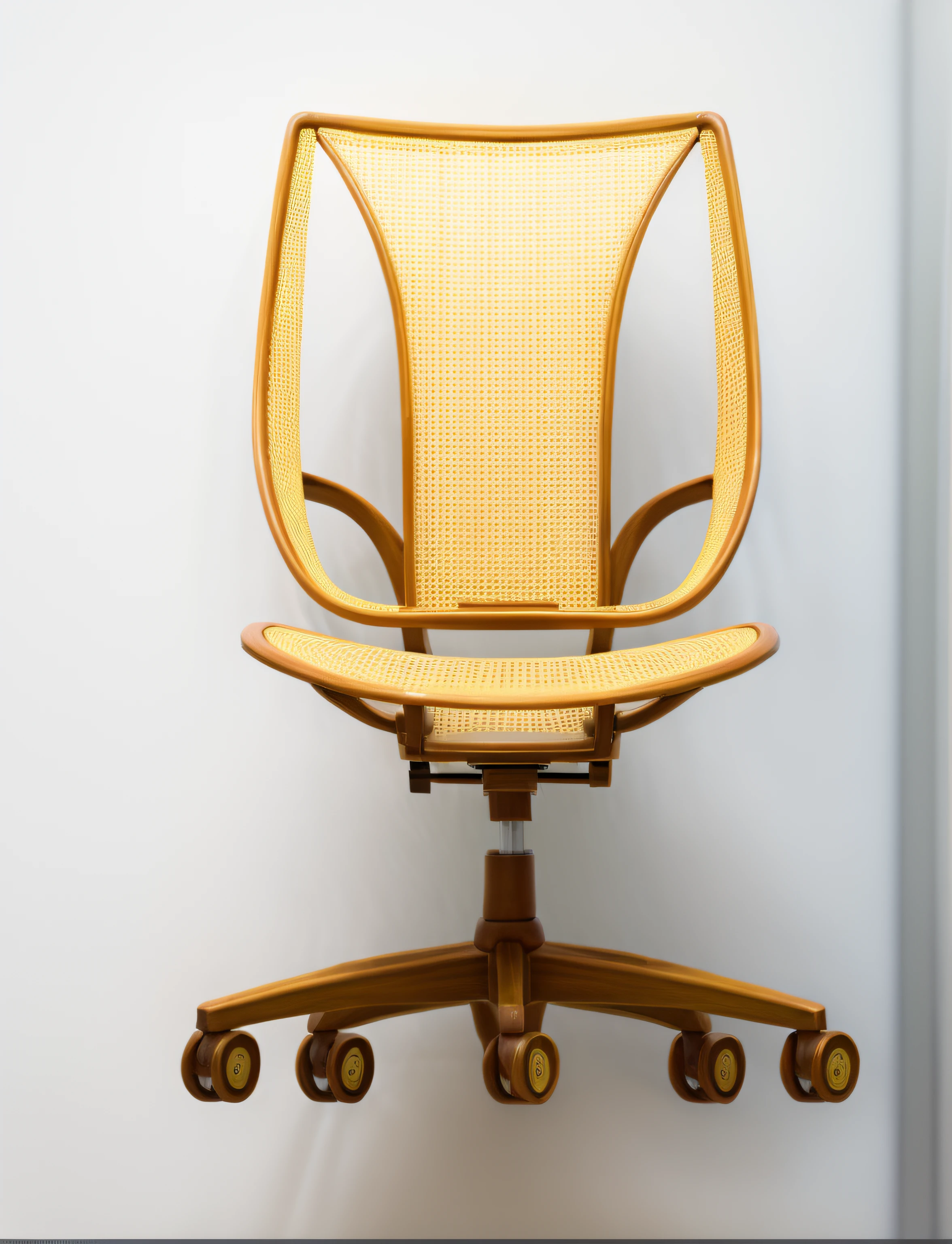 chair made by woven rattan and inox, best quality, render by UE4, (Hyper detail:1.4)