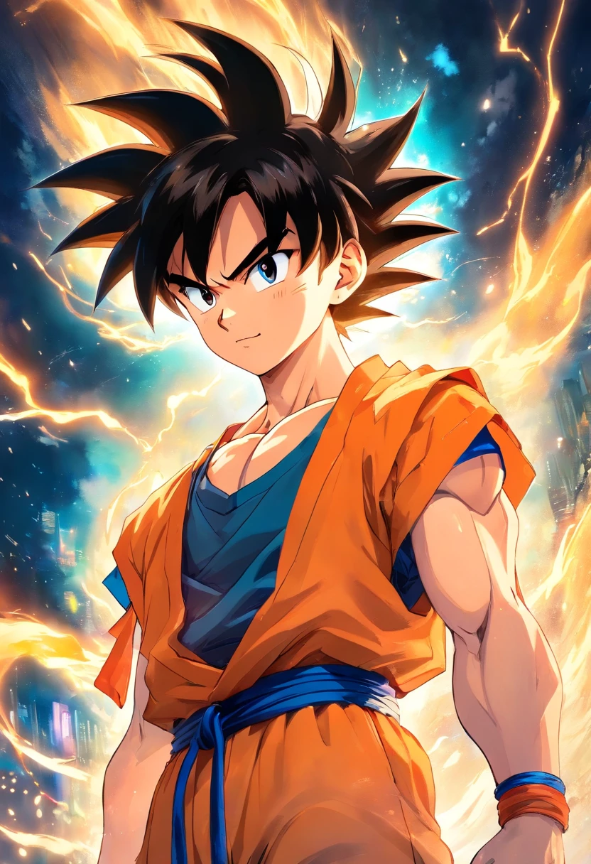 GOKU DIBUJADO POR BILL SIENKIEWICZ