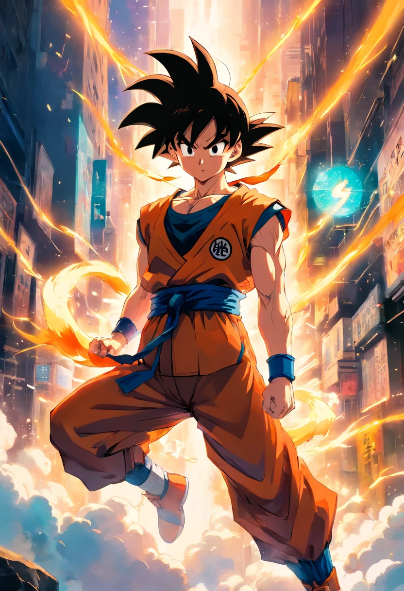 GOKU DIBUJADO POR BILL SIENKIEWICZ