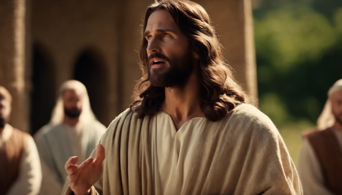 Jesus Christ speaking to the teachers of the law and the ancients