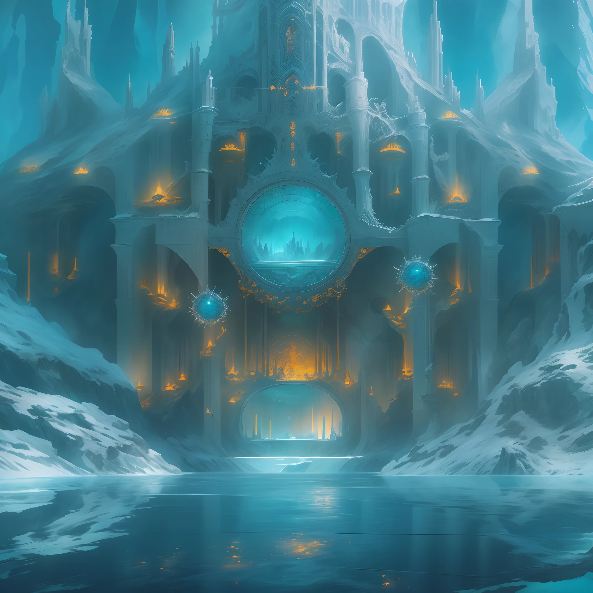 ((Need)), ((tmasterpiece)), (A detailed)),marvel universe,Futuristic underwater translucent ice palace close-up, greg beeple, epic fantasy sci fi illustration, intricate futurism, colorful dystopian futurism, detailed sci-fi art, Symmetrical epic fantasy art, solarpunk futuristic utopia, Colorful sci-fi steampunk, 4k highly detailed digital art, Sci-fi fantasy wallpaper, symmetrical fantasy landscape