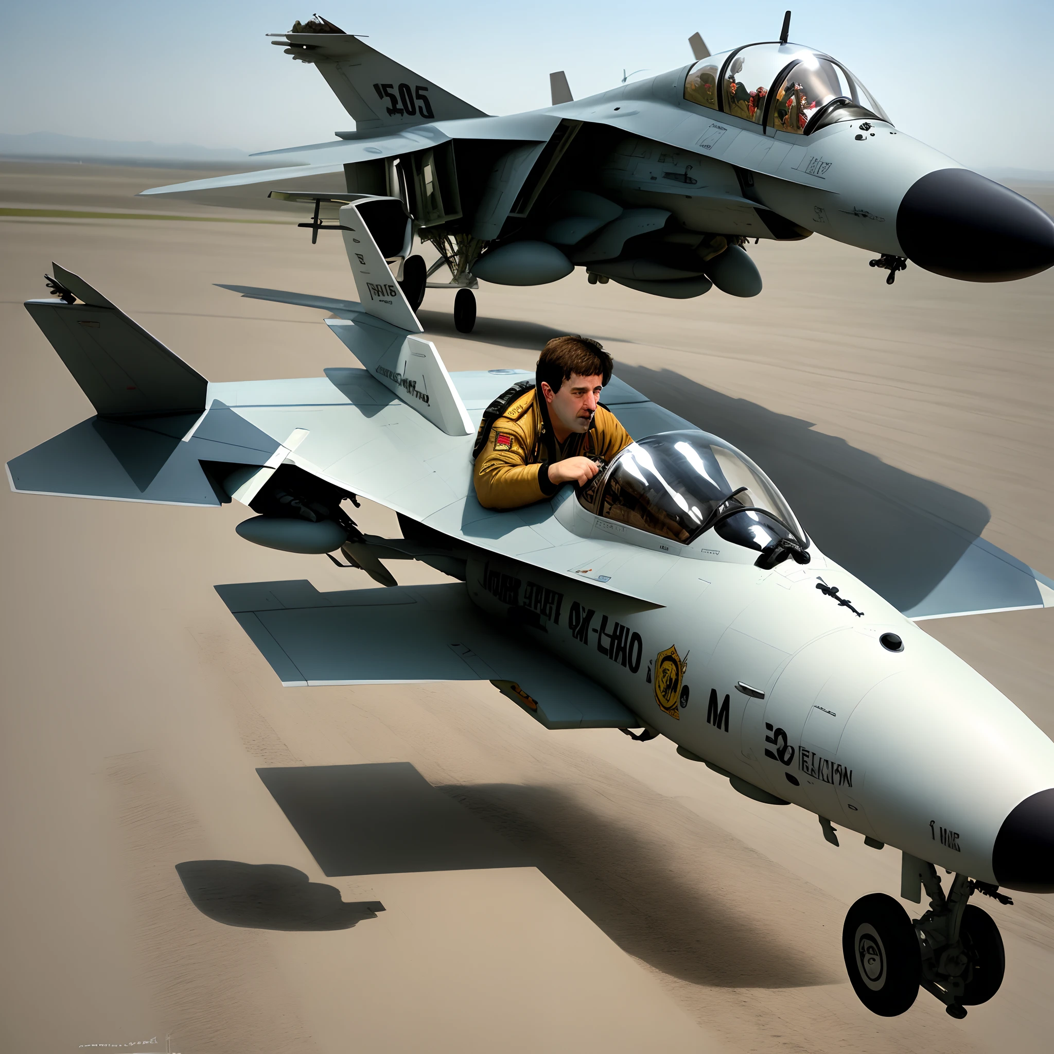 Curt russel doing drugs in a fighter jet