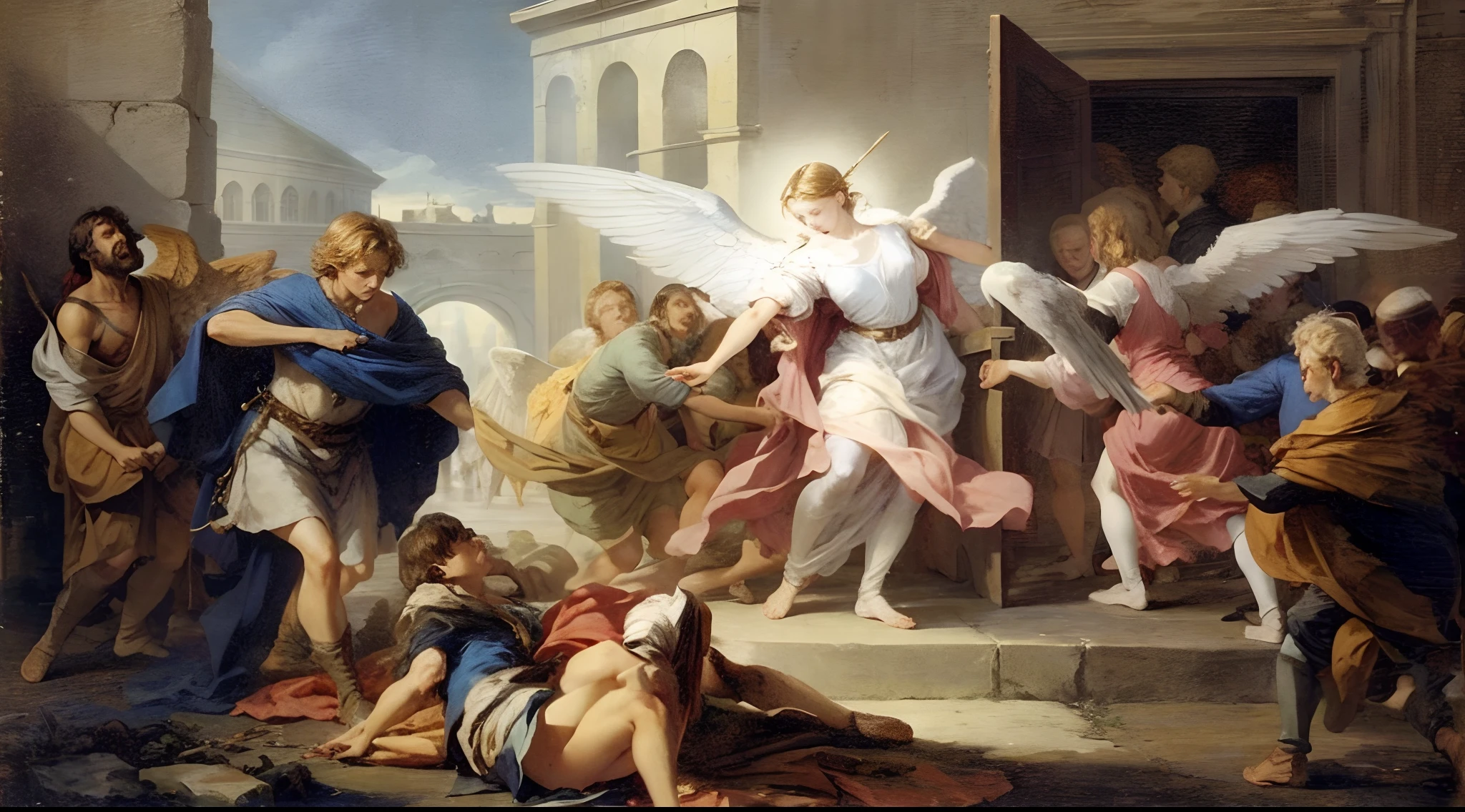 Sodomites blinded by angels bible