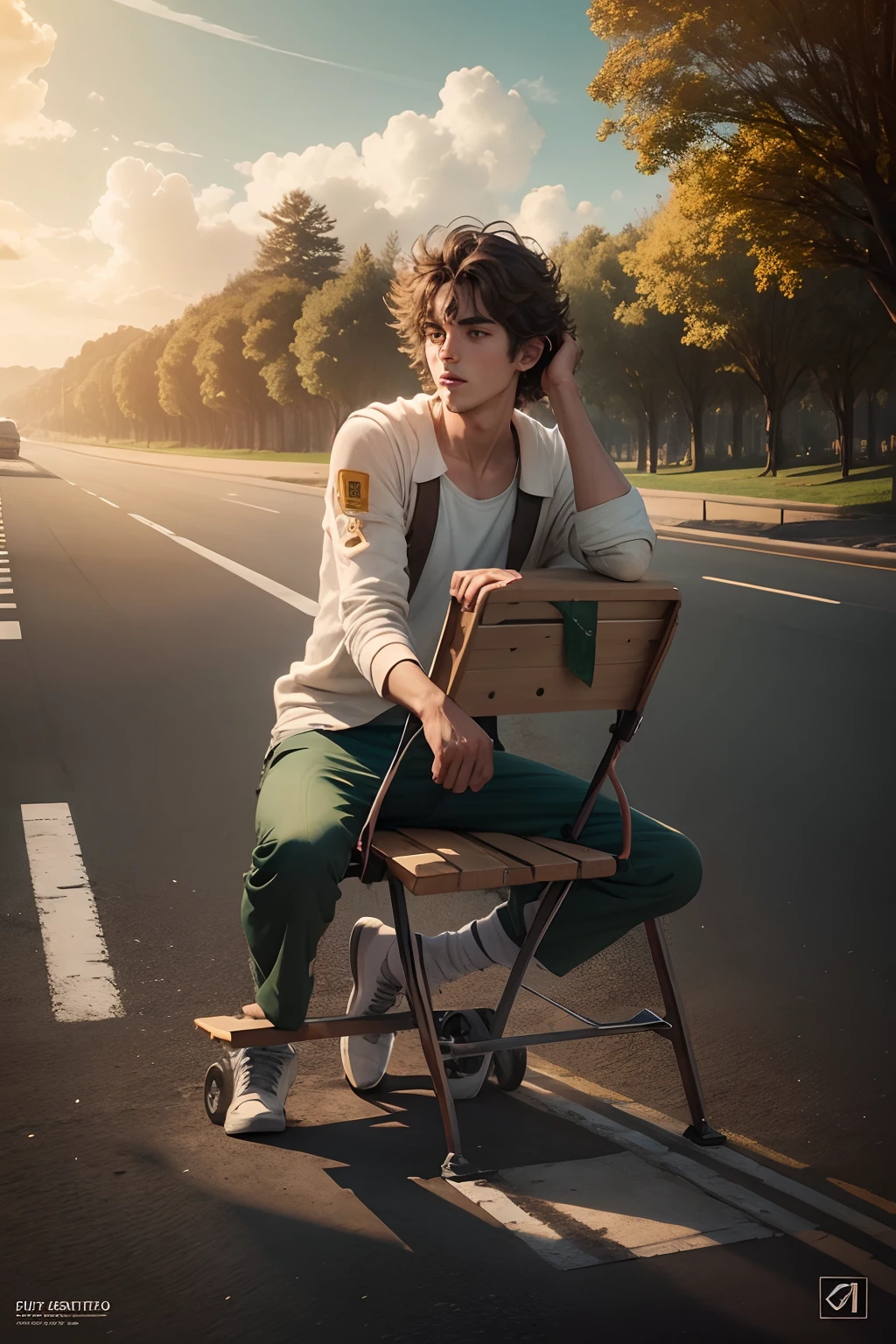 Put beautiful boy, put trees, reality face