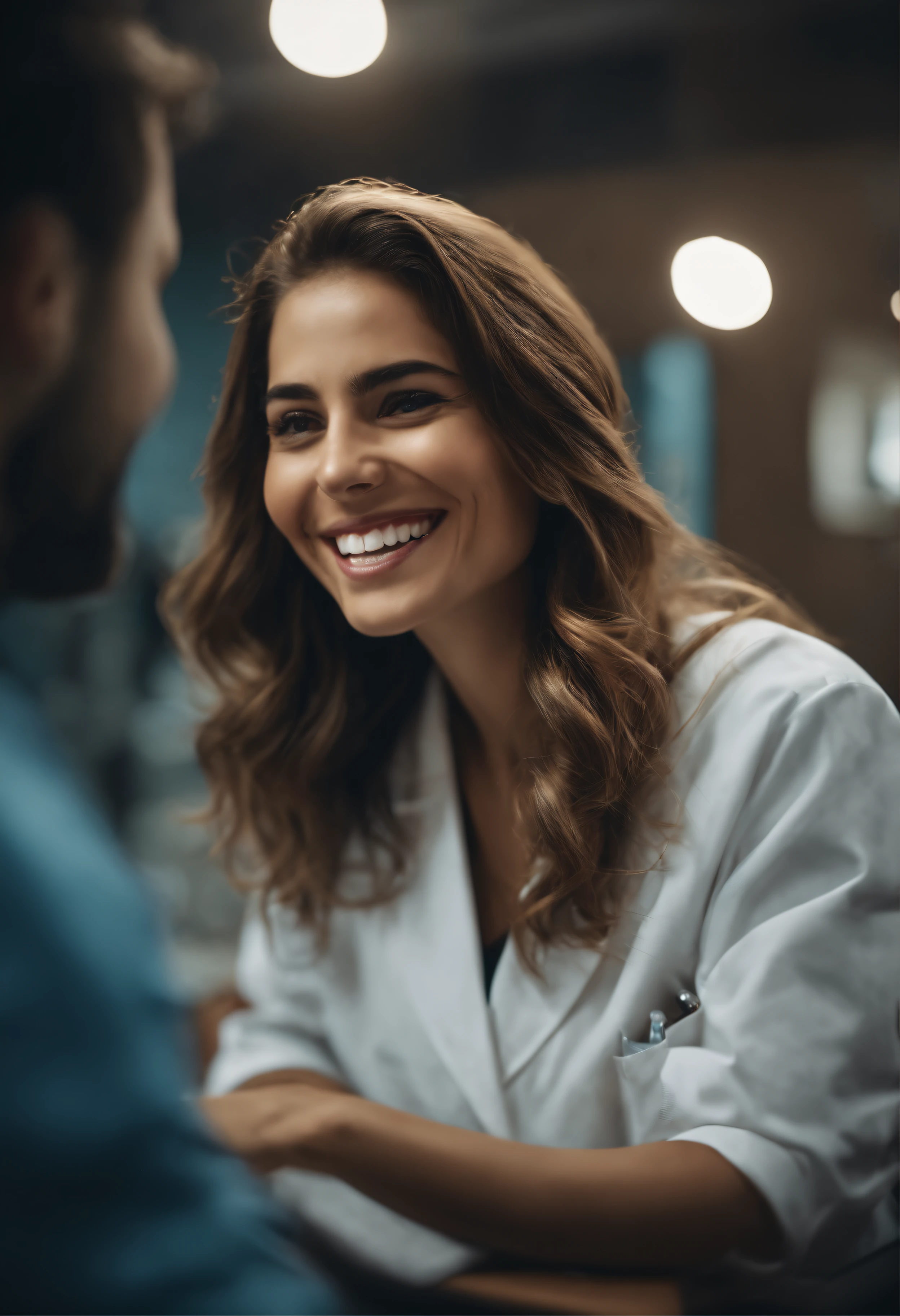 jovem dentista mulher sorrindo