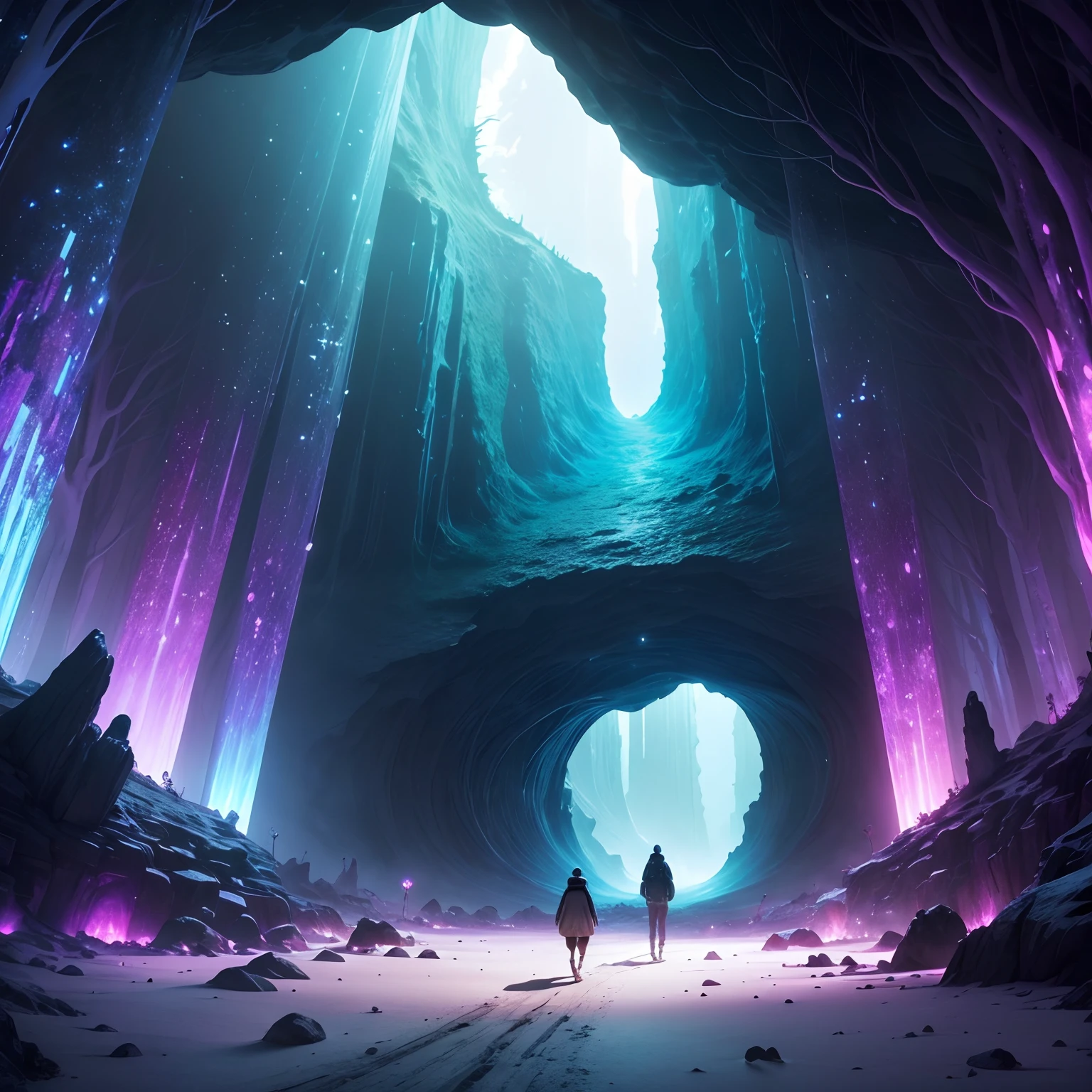 When I landed on the surface of the moon, I was amazed by what I saw. I found a magnificent scene, as if I were in a magical dreamland. The lunar underworld is a vast and mysterious labyrinth full of incredible wonders. The huge cave extends to the horizon and emits a faint blue light, like a dreamy aura. The interior of the cave is covered with colorful crystals that emit a dazzling glow, making you feel like you are in a magical crystal palace. At the end of the cave, a huge underground river flows slowly. The river has a mysterious purple color and gives off an intoxicating fragrance. Colorful plants float on the surface of the water, which shimmer in enchanting colors in the faint moonlight, like a dreamlike wonderland. Walking along the river, I found a huge underground forest. The trees rise tall, with dense foliage and flourishing. The trunk is covered with a strange texture, smooth and powerful, as if it contains endless energy. The animals in the forest are also unique and exotic, birds spread their wings and emit beautiful songs, and small animals play under the trees, like a harmonious and peaceful small world. Out of the underground forest, I came to a vast underground plain. The plain is covered with soft moon dust, like delicate fluff, and it makes a slight sound when stepping on the foot. At the end of the plain is a huge underground city. Towering buildings stand on the plain and exude modern technology. Through the transparent façade of the building, you can see the people coming and going in the city. This underground world made me feel the boundless imagination and creativity of human beings, and it is a mysterious and fascinating place.