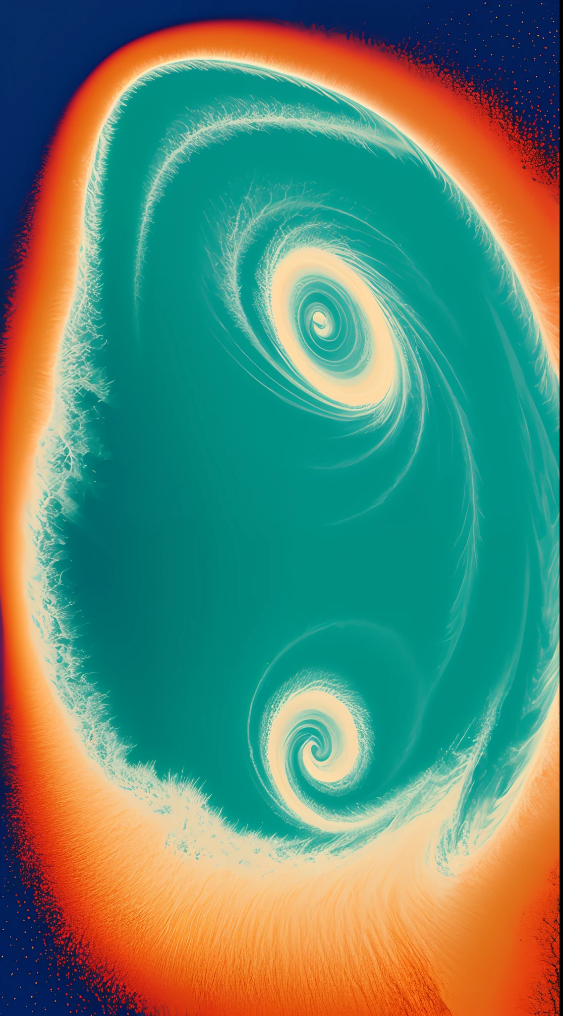 Pessoas visualizando uma imagem ao fundo, mas de forma distorcida