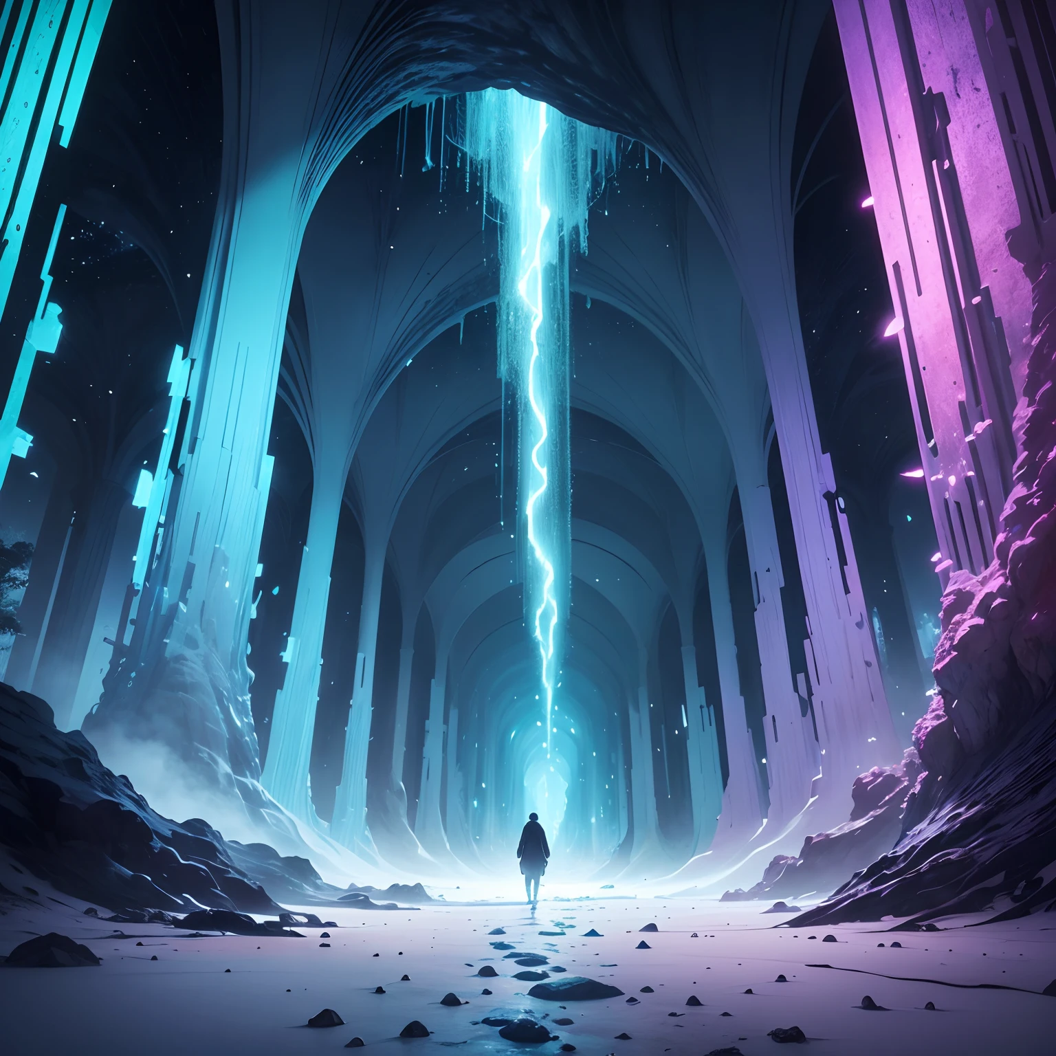 When I landed on the surface of the moon, I was amazed by what I saw. I found a magnificent scene, as if I were in a magical dreamland. The lunar underworld is a vast and mysterious labyrinth full of incredible wonders. The huge cave extends to the horizon and emits a faint blue light, like a dreamy aura. The interior of the cave is covered with colorful crystals that emit a dazzling glow, making you feel like you are in a magical crystal palace. At the end of the cave, a huge underground river flows slowly. The river has a mysterious purple color and gives off an intoxicating fragrance. Colorful plants float on the surface of the water, which shimmer in enchanting colors in the faint moonlight, like a dreamlike wonderland. Walking along the river, I found a huge underground forest. The trees rise tall, with dense foliage and flourishing. The trunk is covered with a strange texture, smooth and powerful, as if it contains endless energy. The animals in the forest are also unique and exotic, birds spread their wings and emit beautiful songs, and small animals play under the trees, like a harmonious and peaceful small world. Out of the underground forest, I came to a vast underground plain. The plain is covered with soft moon dust, like delicate fluff, and it makes a slight sound when stepping on the foot. At the end of the plain is a huge underground city. Towering buildings stand on the plain and exude modern technology. Through the transparent façade of the building, you can see the people coming and going in the city. This underground world made me feel the boundless imagination and creativity of human beings, and it is a mysterious and fascinating place.