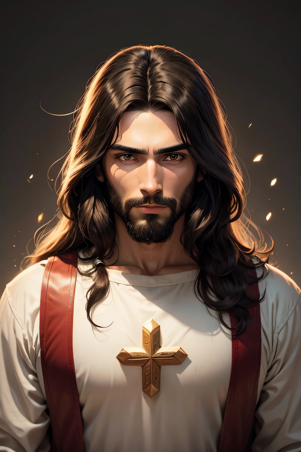 JESUS COM CABELO GRANDE