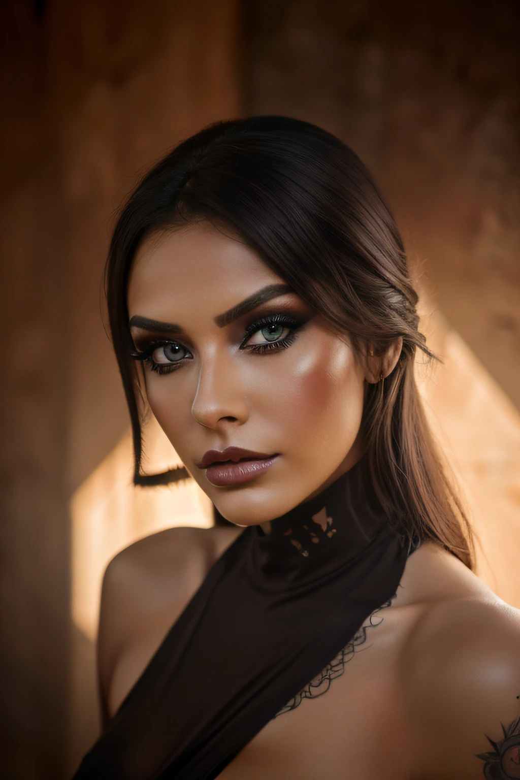 professional photo shoot, of an incredibly beautiful woman resembles Anizhurit, Con corpse pain makup, high resolusion, alta calidad, fotorrealista, realista, ((obra maestra))