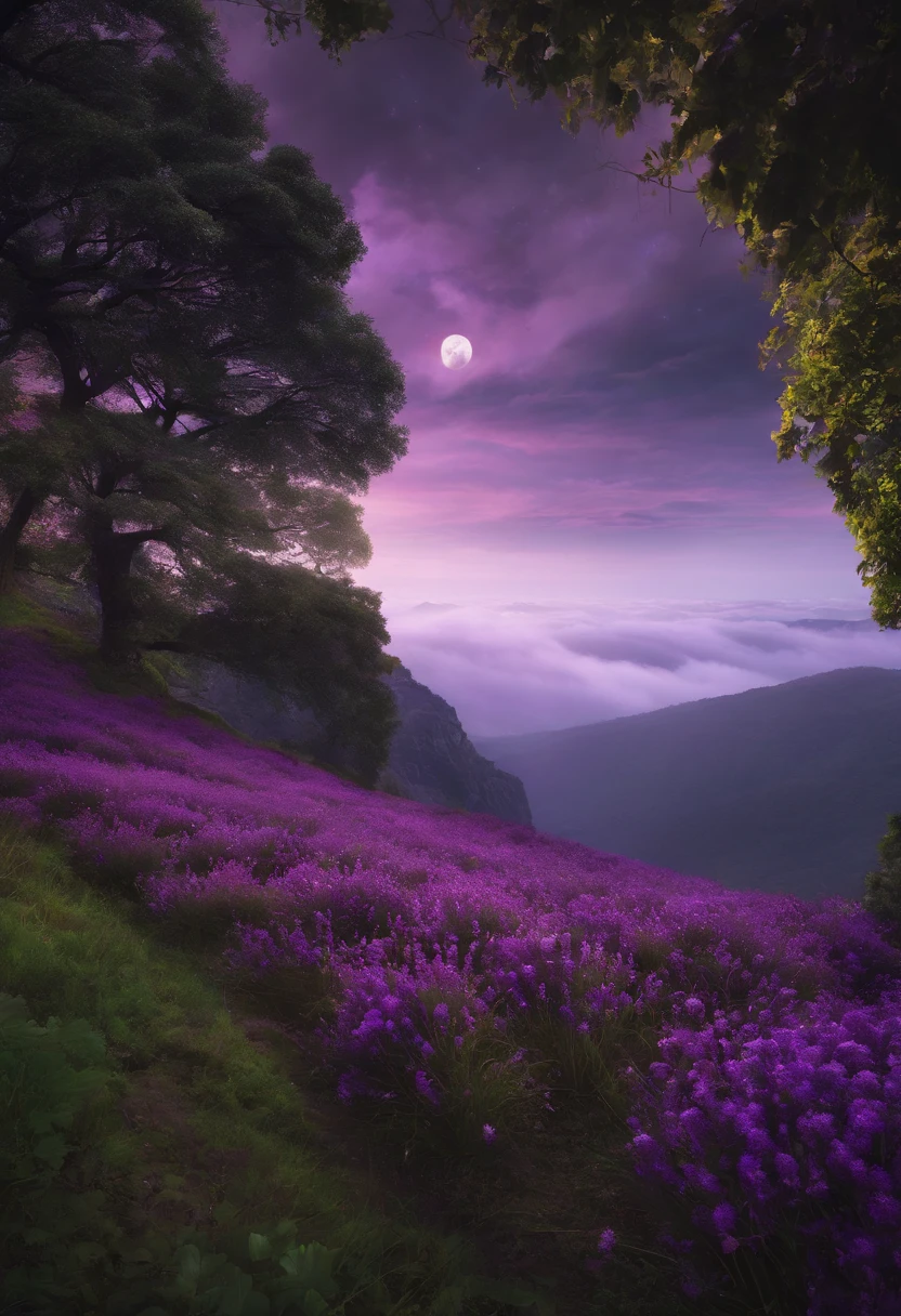 dia das bruxas, Arte roxa, arte digital, 2D, purple,