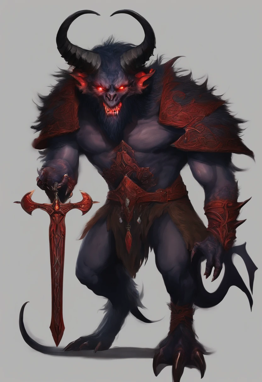 demon, rpg, patchfinder, garras grandes, pequeno, claw, garras, raposa