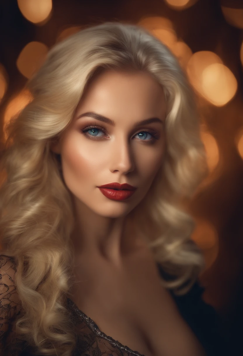 blonde model at the club