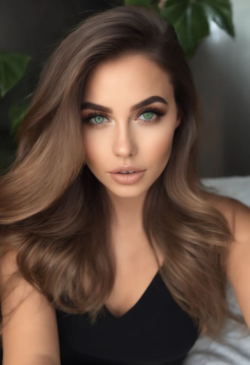 Mujer arafed con senos grandes, Chica sexy con ojos verdes, Retrato Sophie Mudd, brown hair and large eyes, selfie de una mujer joven, Ojos del dormitorio, Violeta Myers, sin maquillaje, Maquillaje natural, staring directly into camera, cara con artgram, maquillaje sutil, Impresionante foto de cuerpo completo, penetrantes ojos verdes, beautiful angle, girl, Imagen de cuerpo entero, cuerpo completo, full body shoot, Diosa morena, High detail, pose sexy, club nocturno, partido, fun, que encuente en un shoping de compras