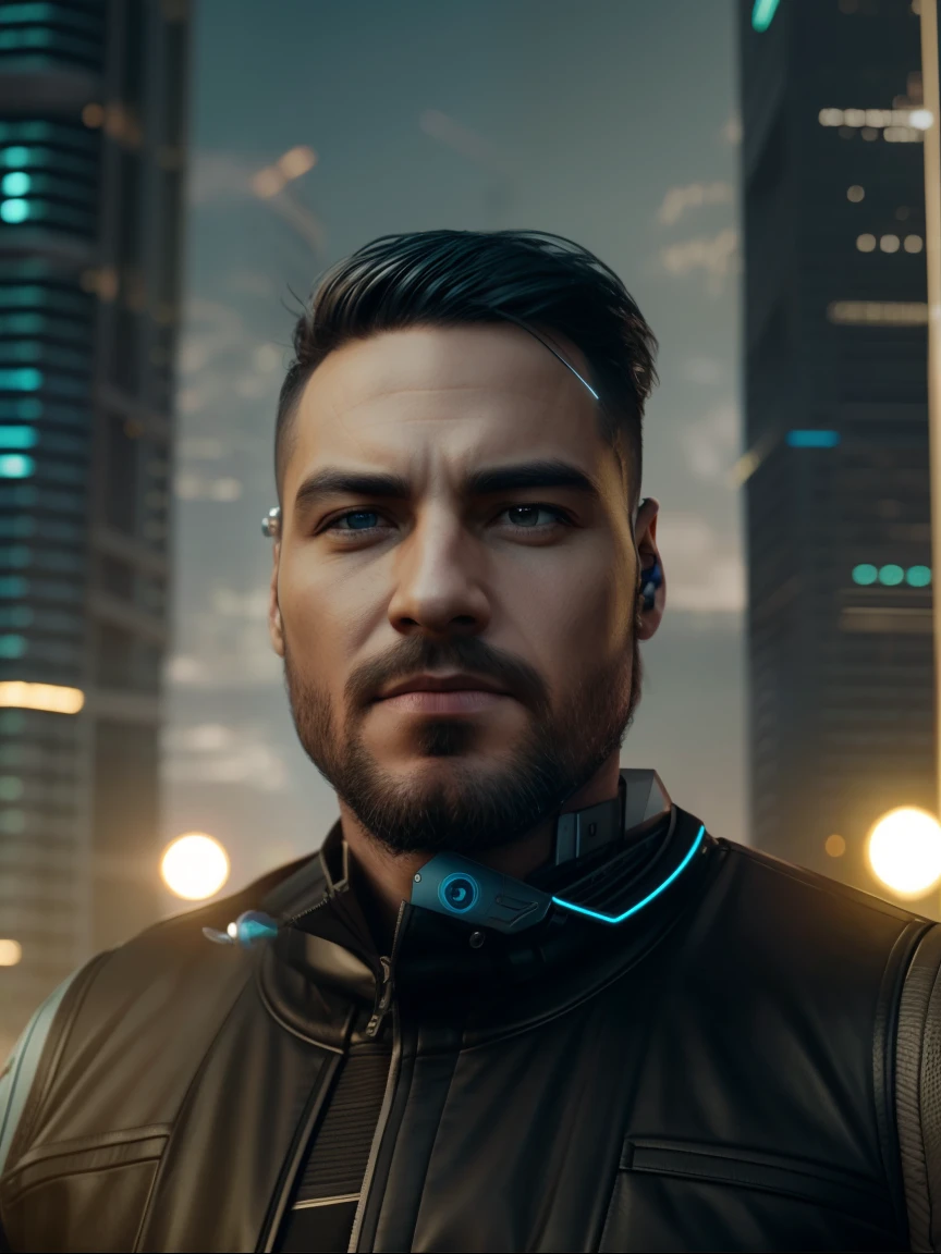 Change background Realistic face handsome cyberpunk 8k ultra realistic face