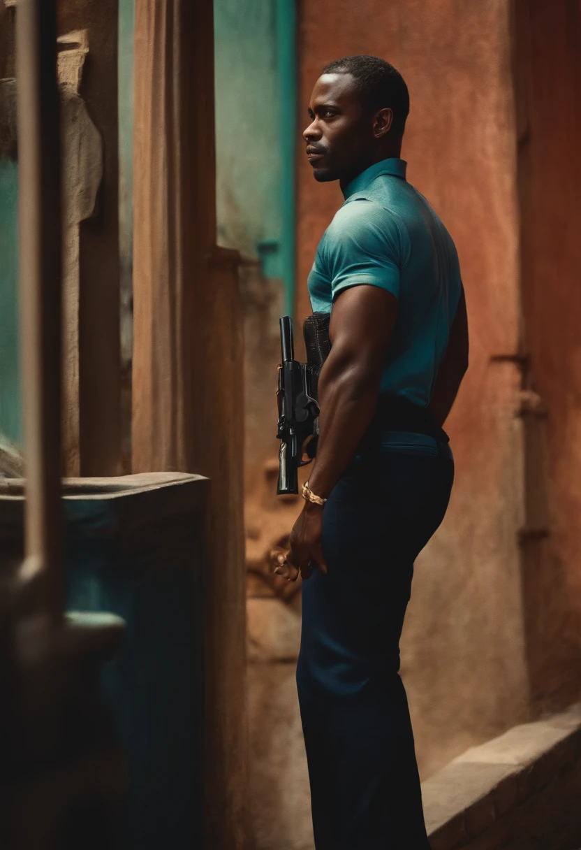 black man as a robber
