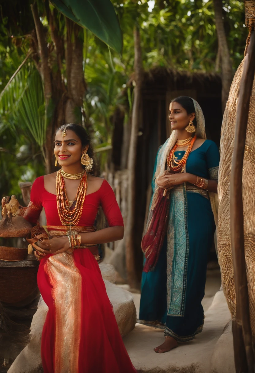 Maldivian cultures, with beautiful girls