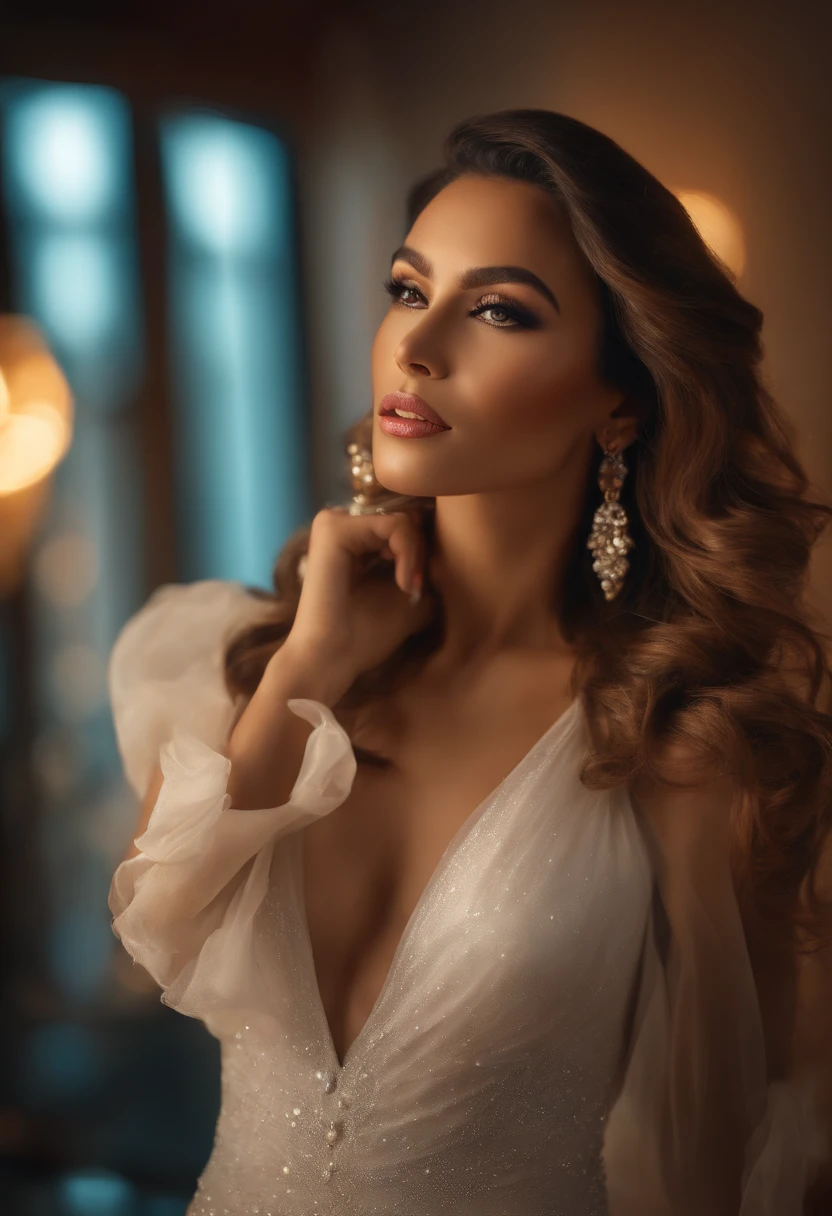 (high quality,4k,8k,highres,masterpiece:1.2),ultra-detailed,(realistic,photorealistic,photo-realistic:1.37),big detailed transexual, colorful background, vibrant lighting, stunning makeup, confident expression, glamorous outfit, artistic photography style, soft color tones, exquisite facial features, long flowing hair, fashionable accessories, elegant pose, sharp focus, professional studio lighting, bokeh