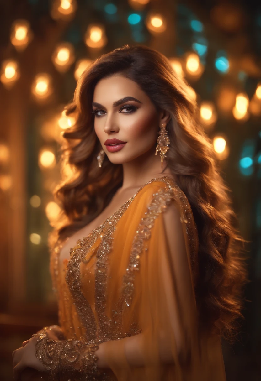 (high quality,4k,8k,highres,masterpiece:1.2),ultra-detailed,(realistic,photorealistic,photo-realistic:1.37),big detailed transexual, colorful background, vibrant lighting, stunning makeup, confident expression, glamorous outfit, artistic photography style, soft color tones, exquisite facial features, long flowing hair, fashionable accessories, elegant pose, sharp focus, professional studio lighting, bokeh
